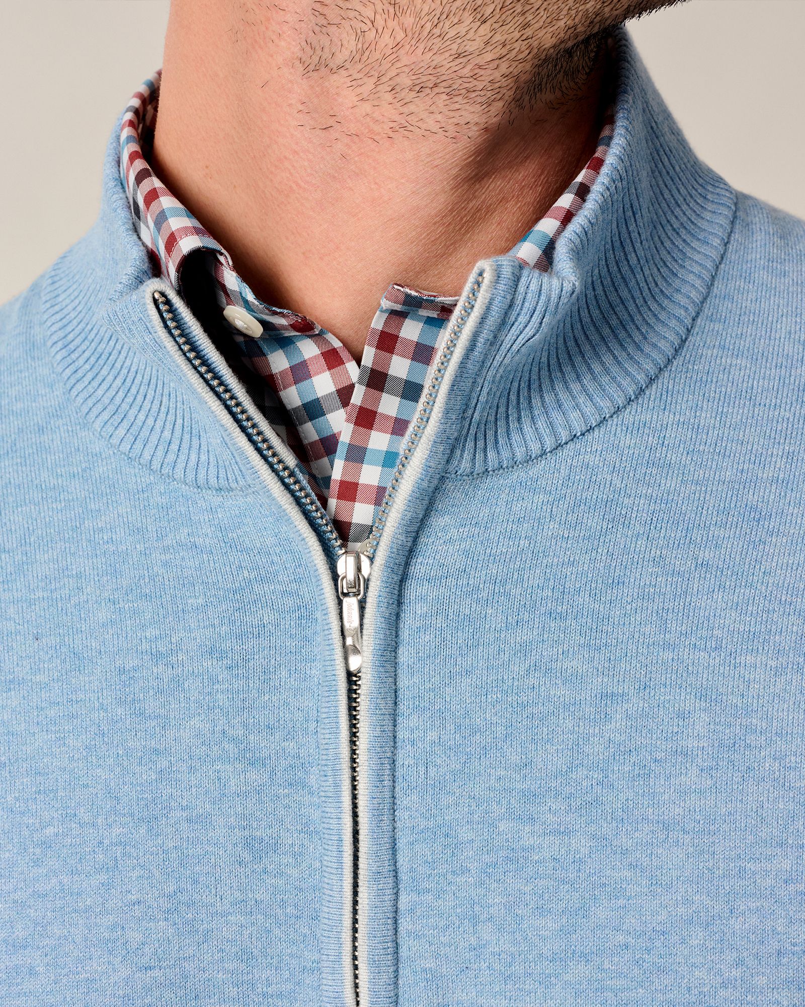 Johnnie-O Men's Desmond Plaited ¼ Zip Golf Sweater product image