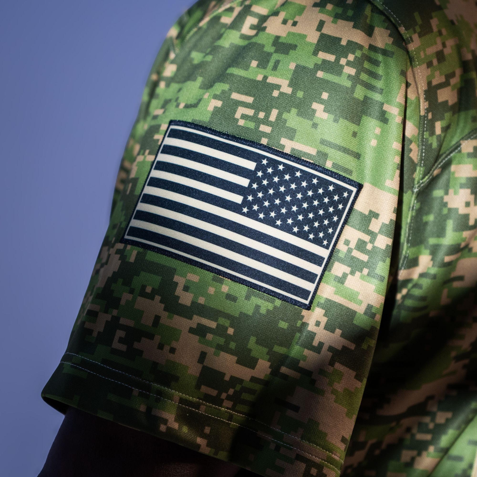 adidas Men's Miami Hurricanes Camo Strategy Military Alternate Jersey product image