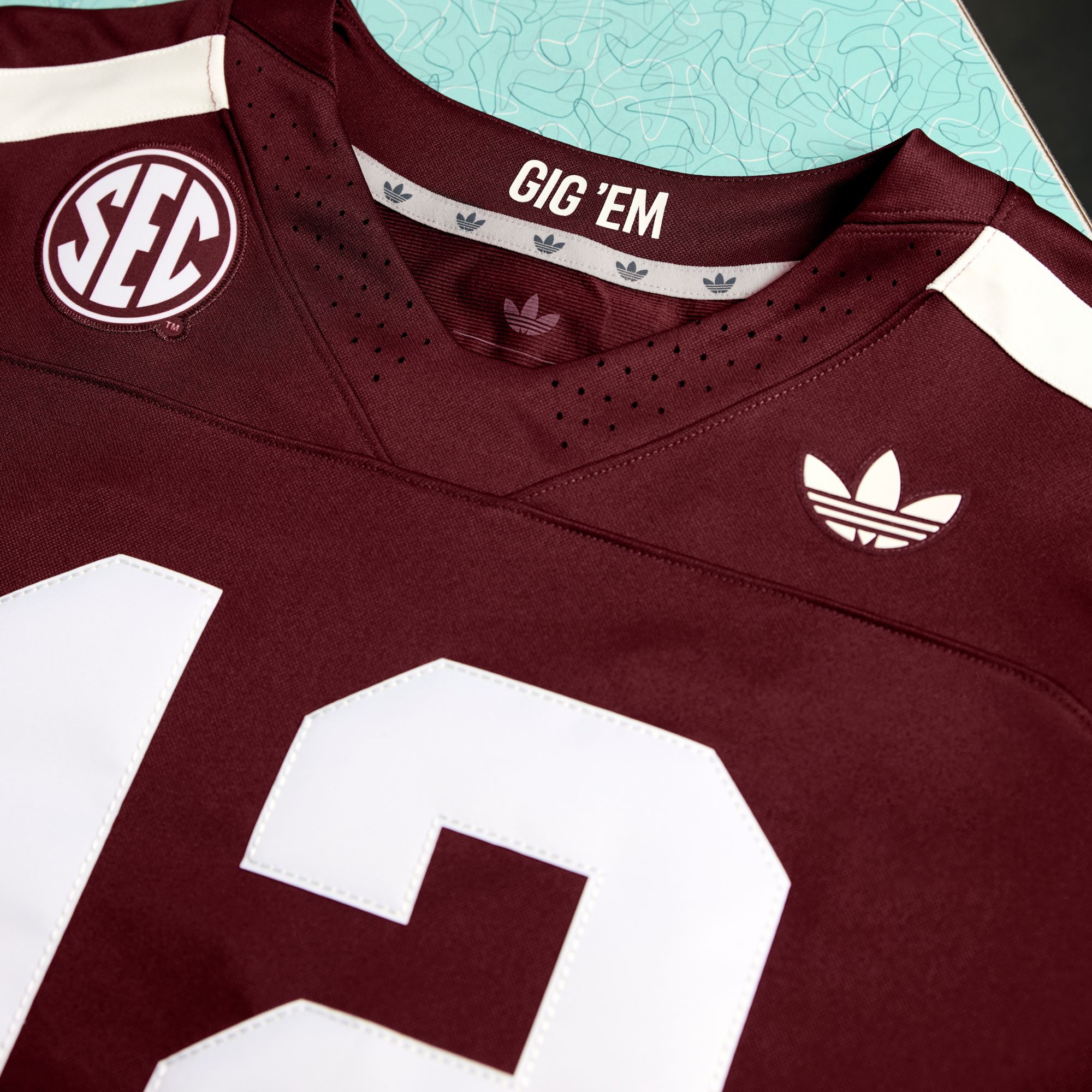 adidas Men's Texas A&M Aggies Maroon Strategy 1975 Throwback Jersey product image