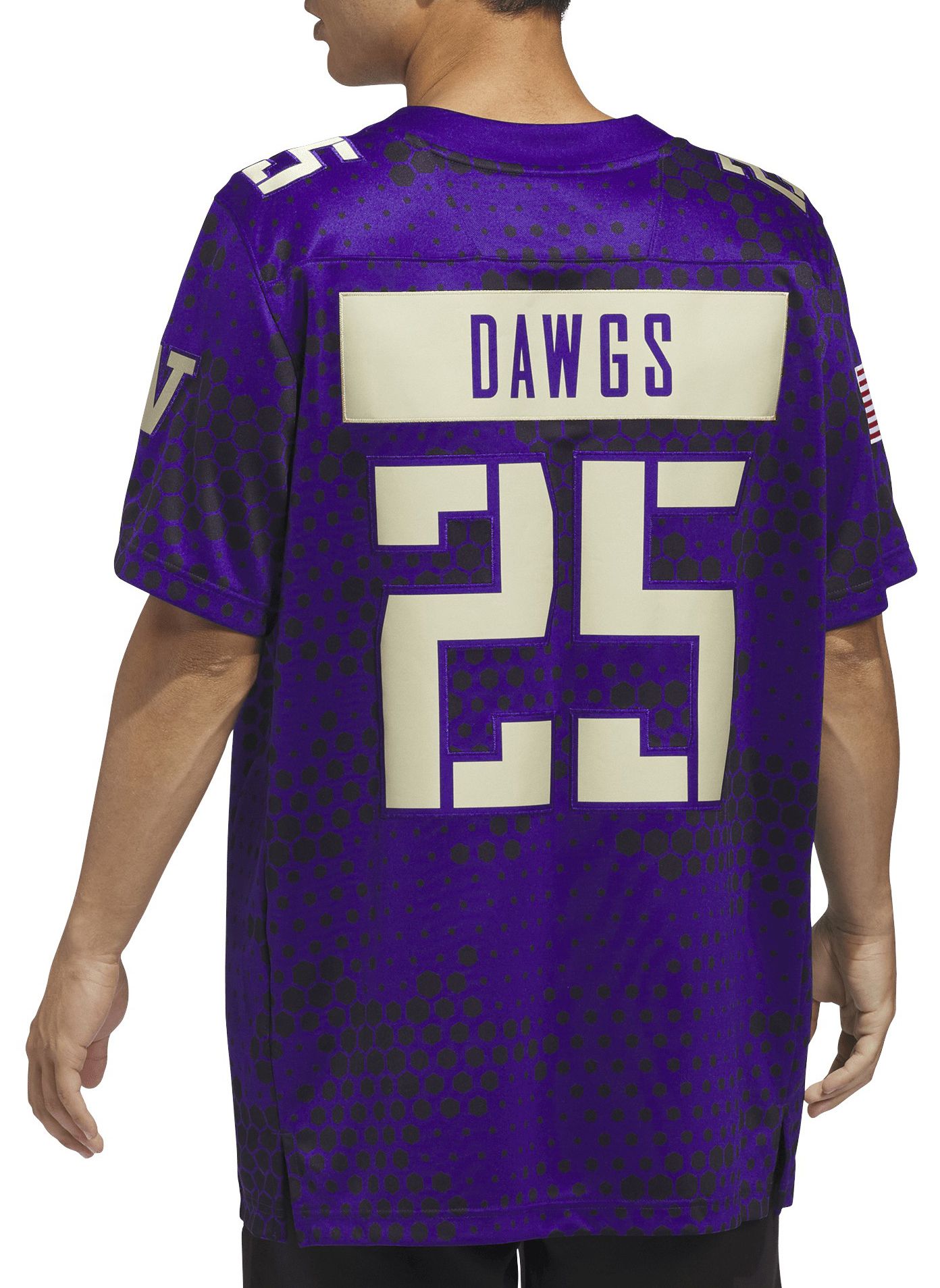 adidas Men's Washington Huskies Camo Premier Strategy Alternate Jersey product image