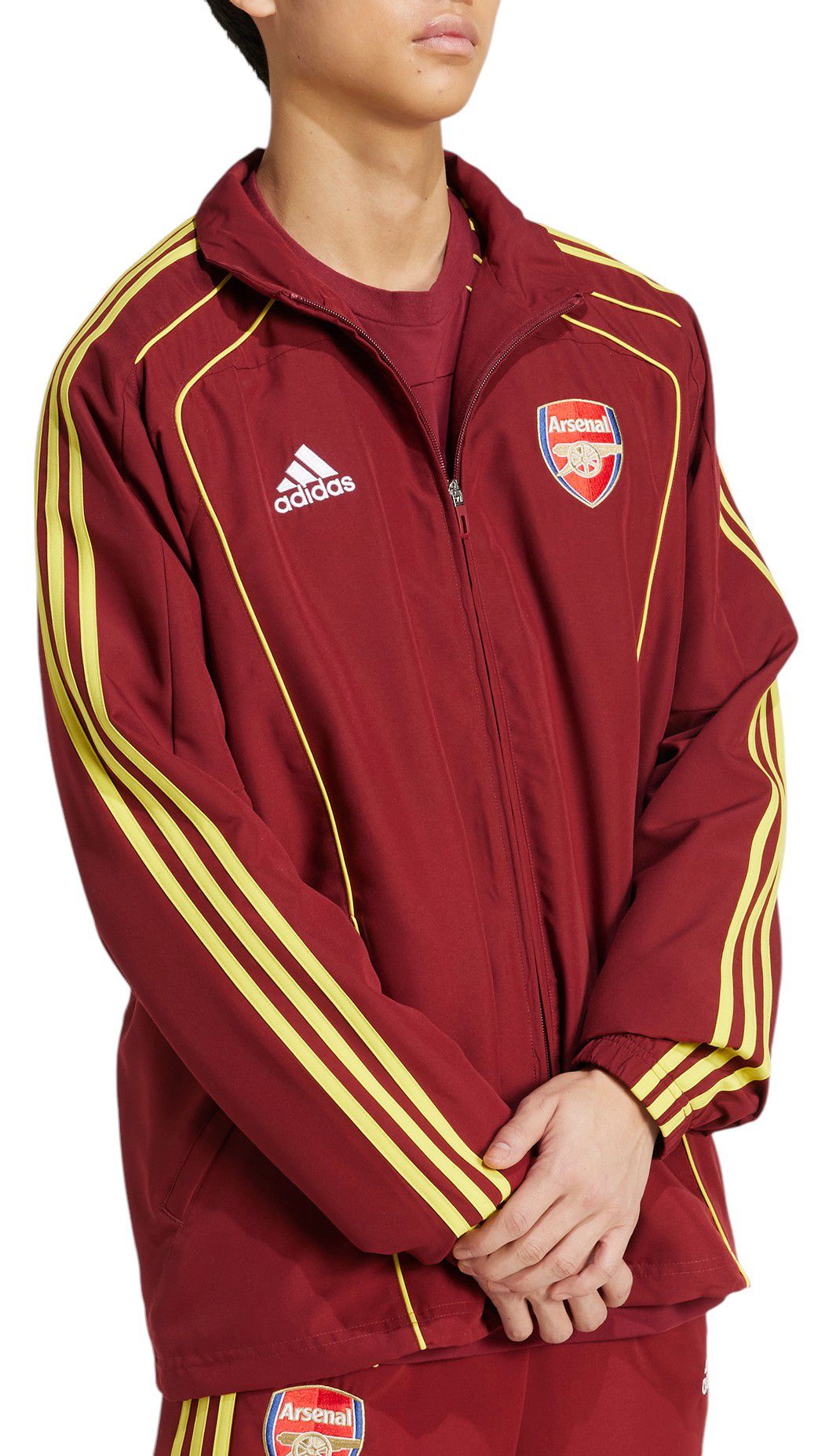 adidas Men's Arsenal 2024-25 Maroon Urban Purist Full-Zip Track Jacket product image