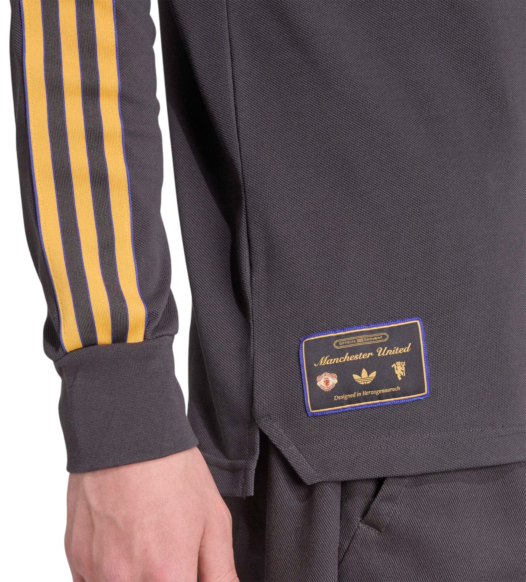 adidas Men's Manchester United 2025-26 Black Vintage Third Polo product image