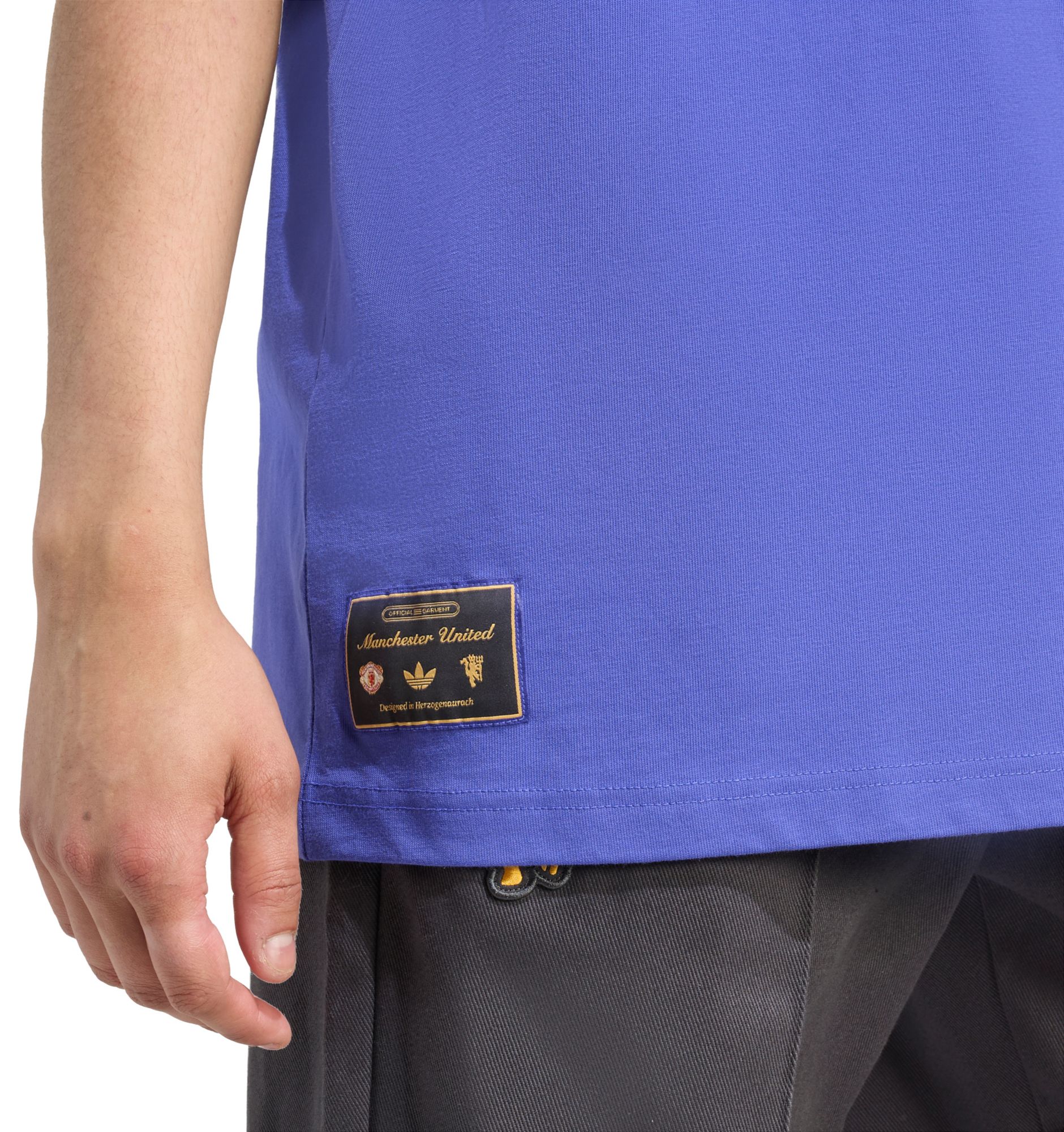 adidas Adult Manchester United 2025-26 Black Vintage Third Short Sleeve T-Shirt product image