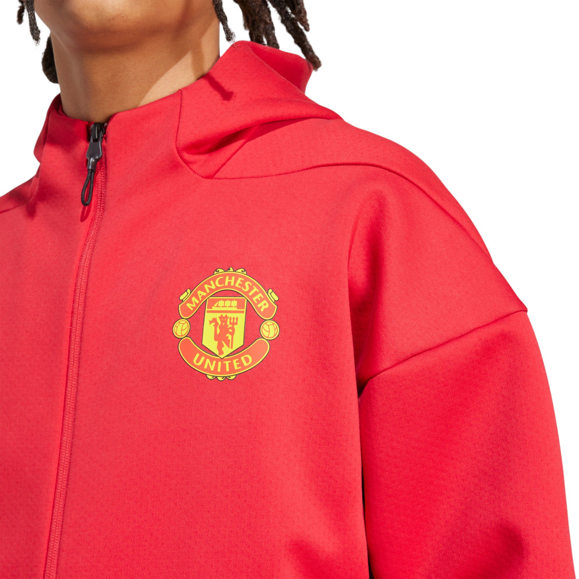 adidas Adult Manchester Untied 2025-26 Red Prematch Jacket product image
