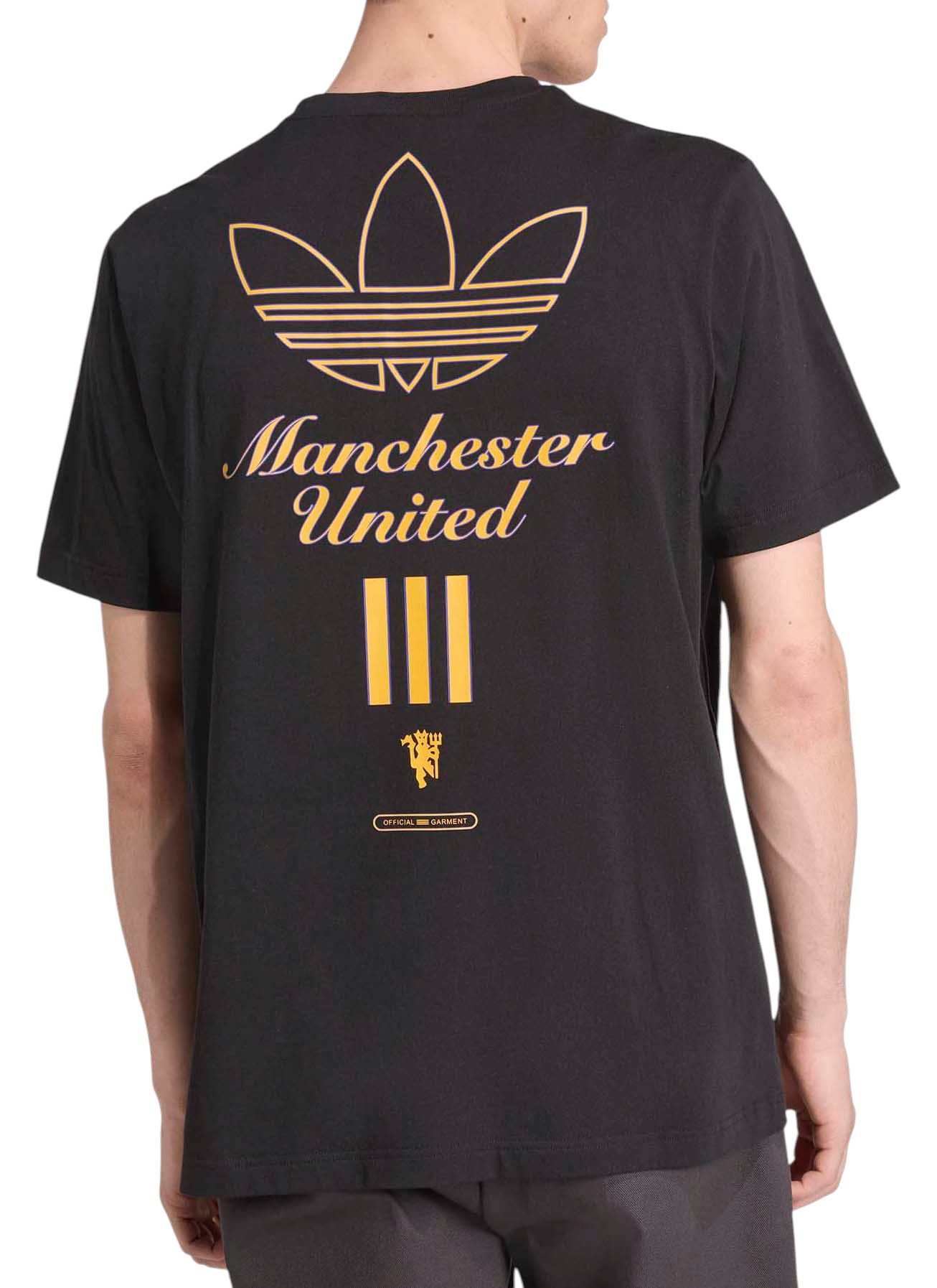 adidas Adult Manchester United 2025-26 Black Vintage Third Short Sleeve T-Shirt product image