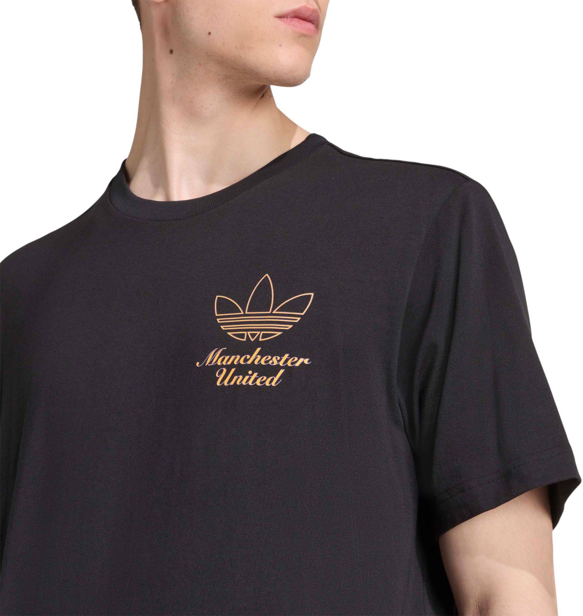 adidas Adult Manchester United 2025-26 Black Vintage Third Short Sleeve T-Shirt product image