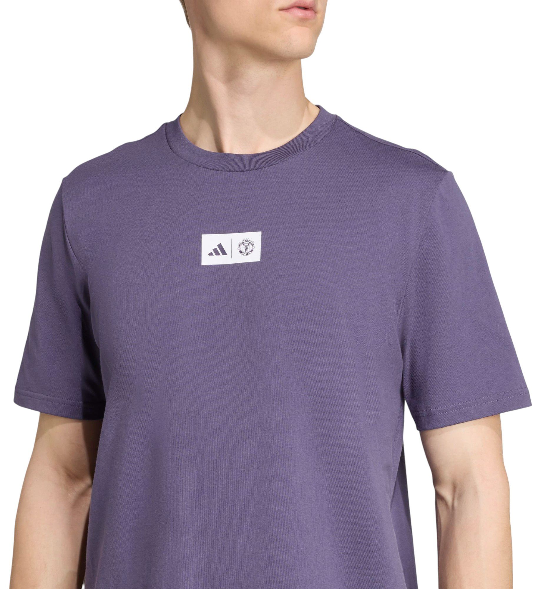 adidas Adult Manchester United Jersey Hook Purple T-Shirt product image