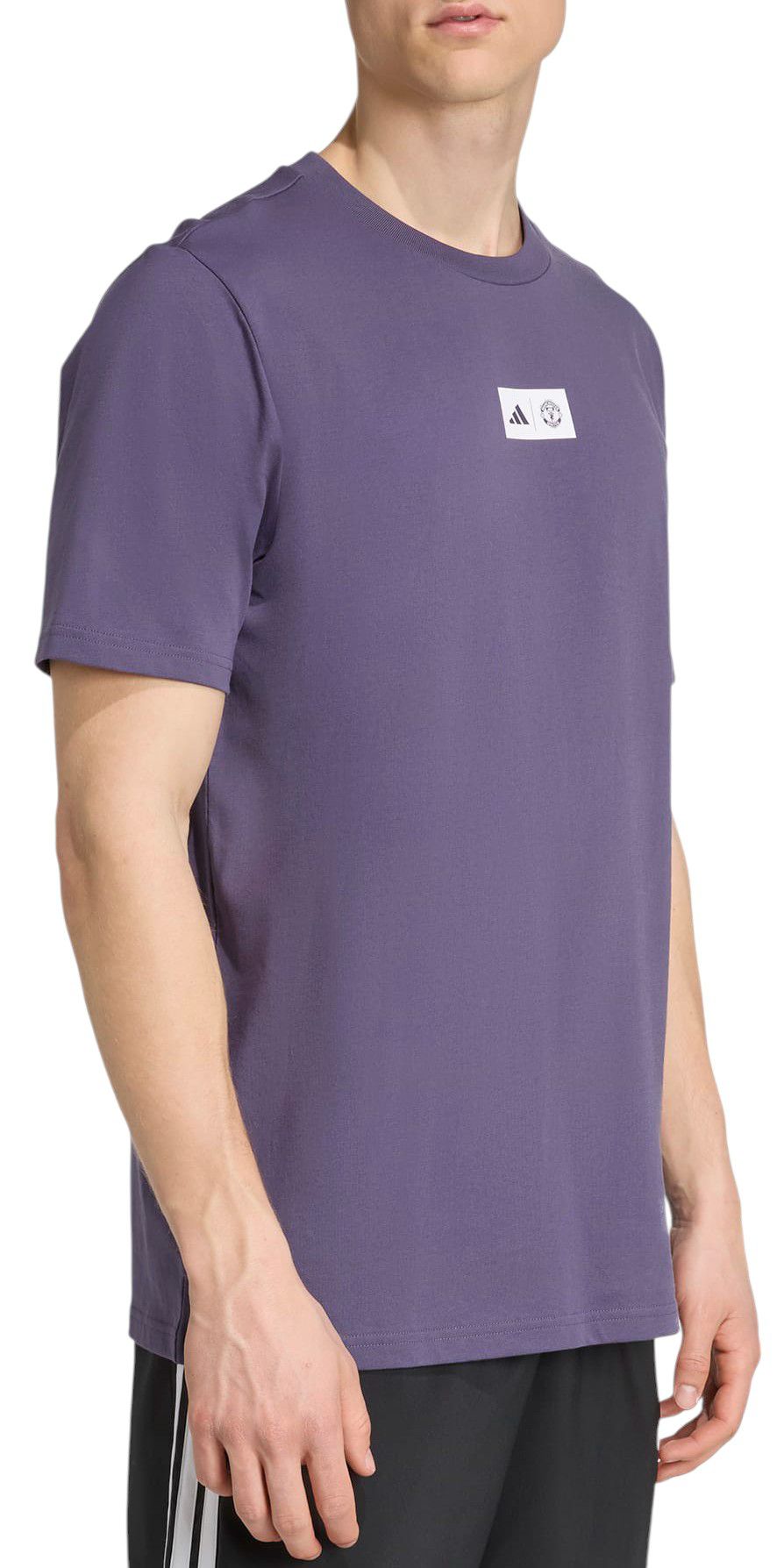 adidas Adult Manchester United Jersey Hook Purple T-Shirt product image