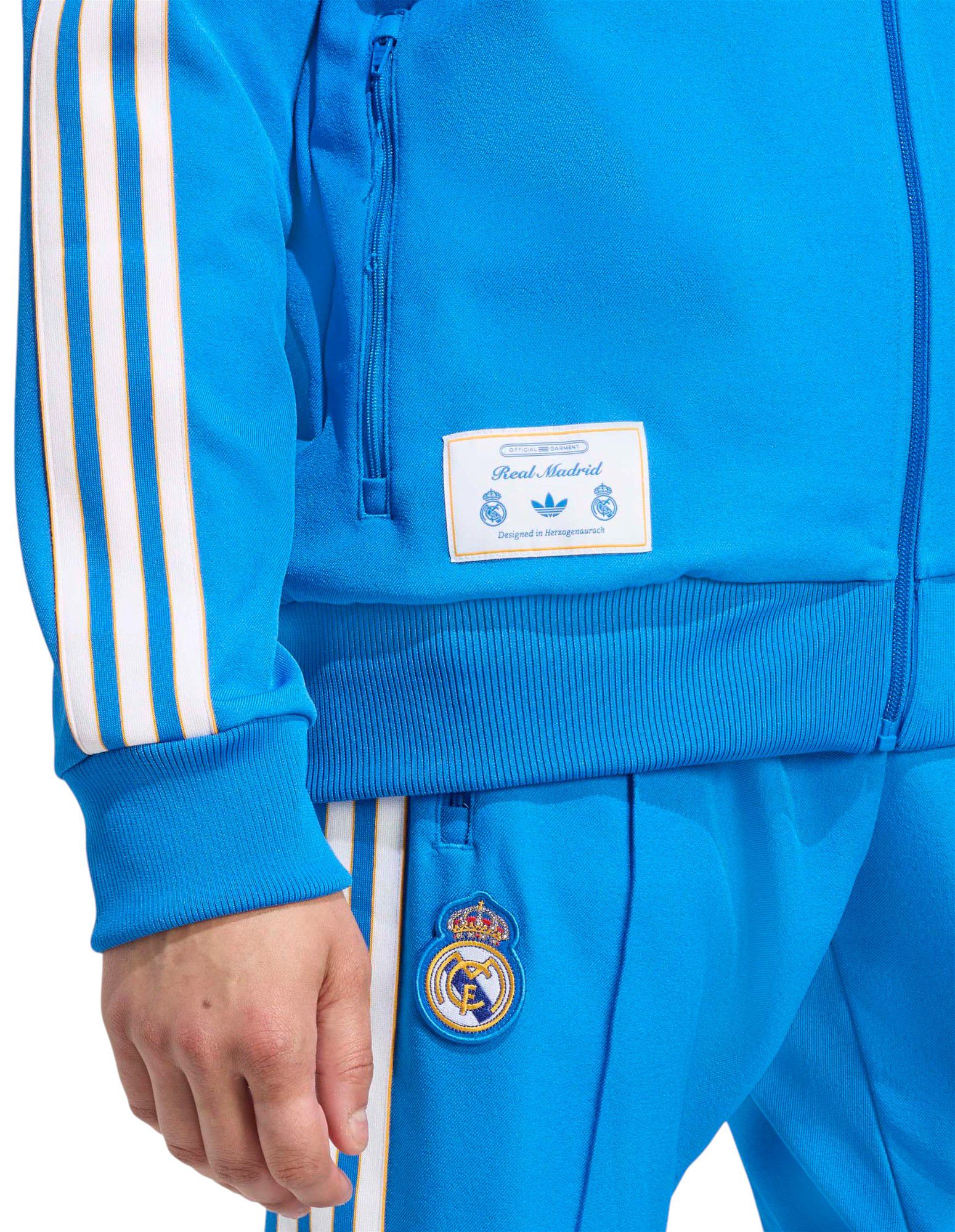 adidas Men's Real Madrid 2025-26 Blue Third Full-Zip Vintage Jacket product image