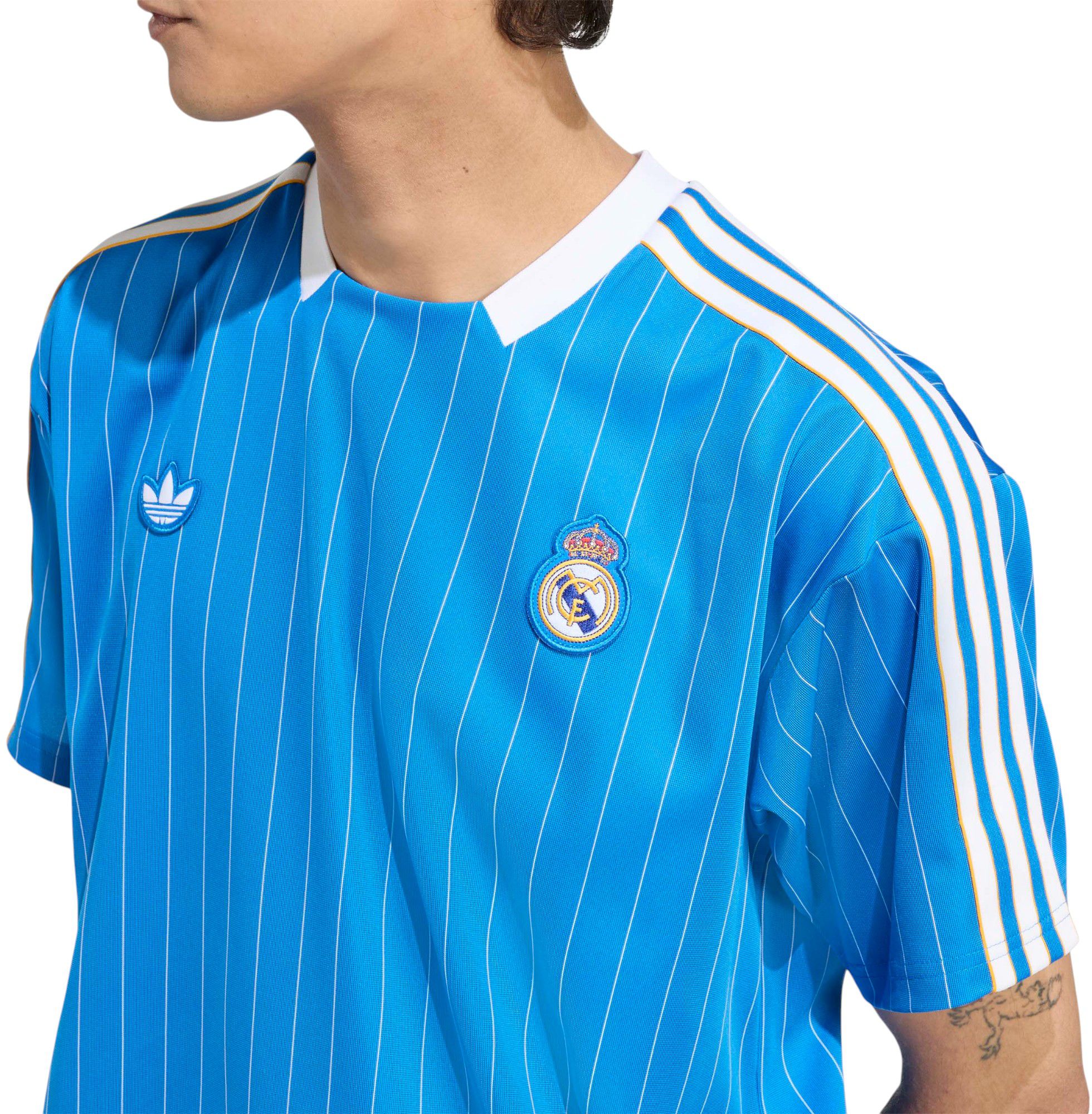 adidas Men's 2025 Real Madrid Blue Third Vintage Jersey product image
