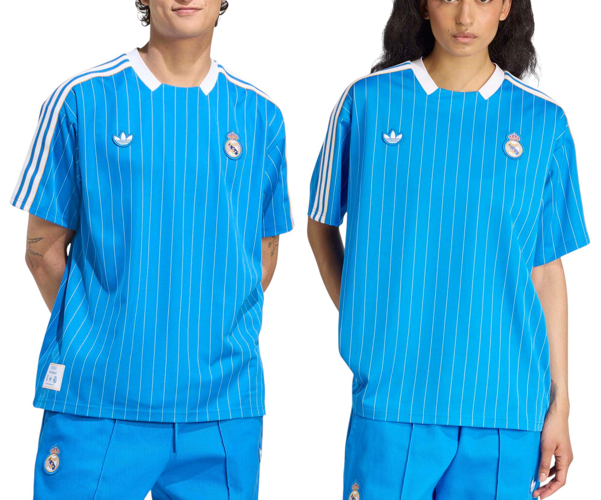 adidas Men's 2025 Real Madrid Blue Third Vintage Jersey product image