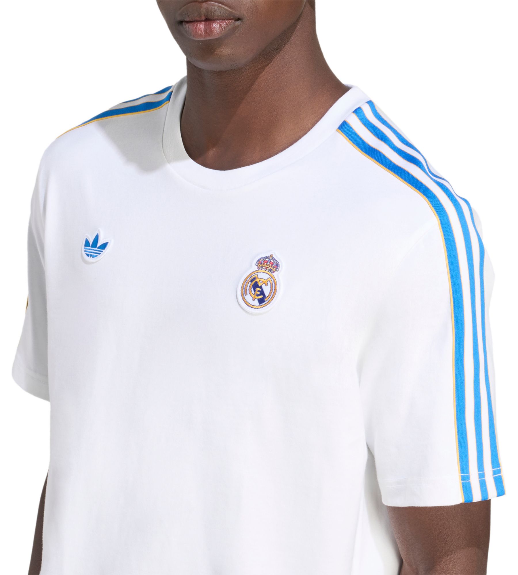 adidas Adult Real Madrid 2025-26 White Vintage Third Short Sleeve T-Shirt product image