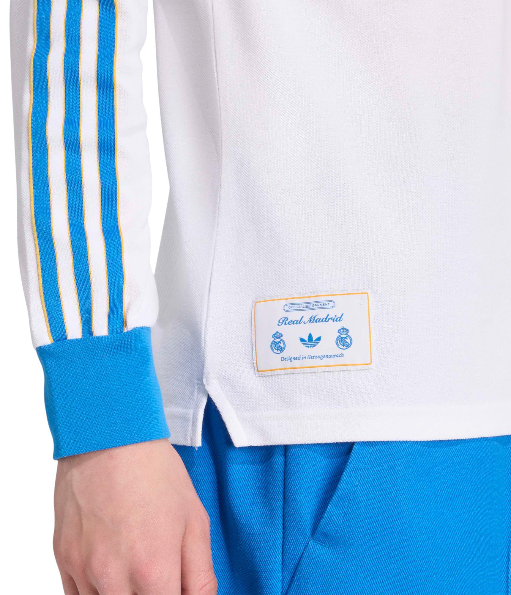 adidas Men's Real Madrid 2025-26 White Vintage Third Polo product image