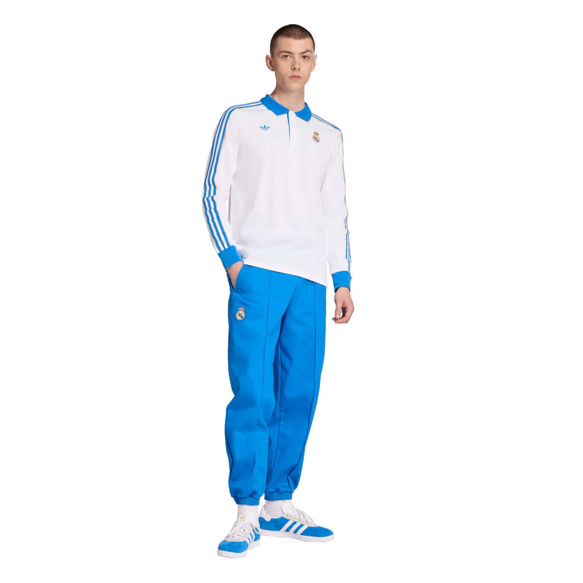 adidas Men's Real Madrid 2025-26 White Vintage Third Polo product image
