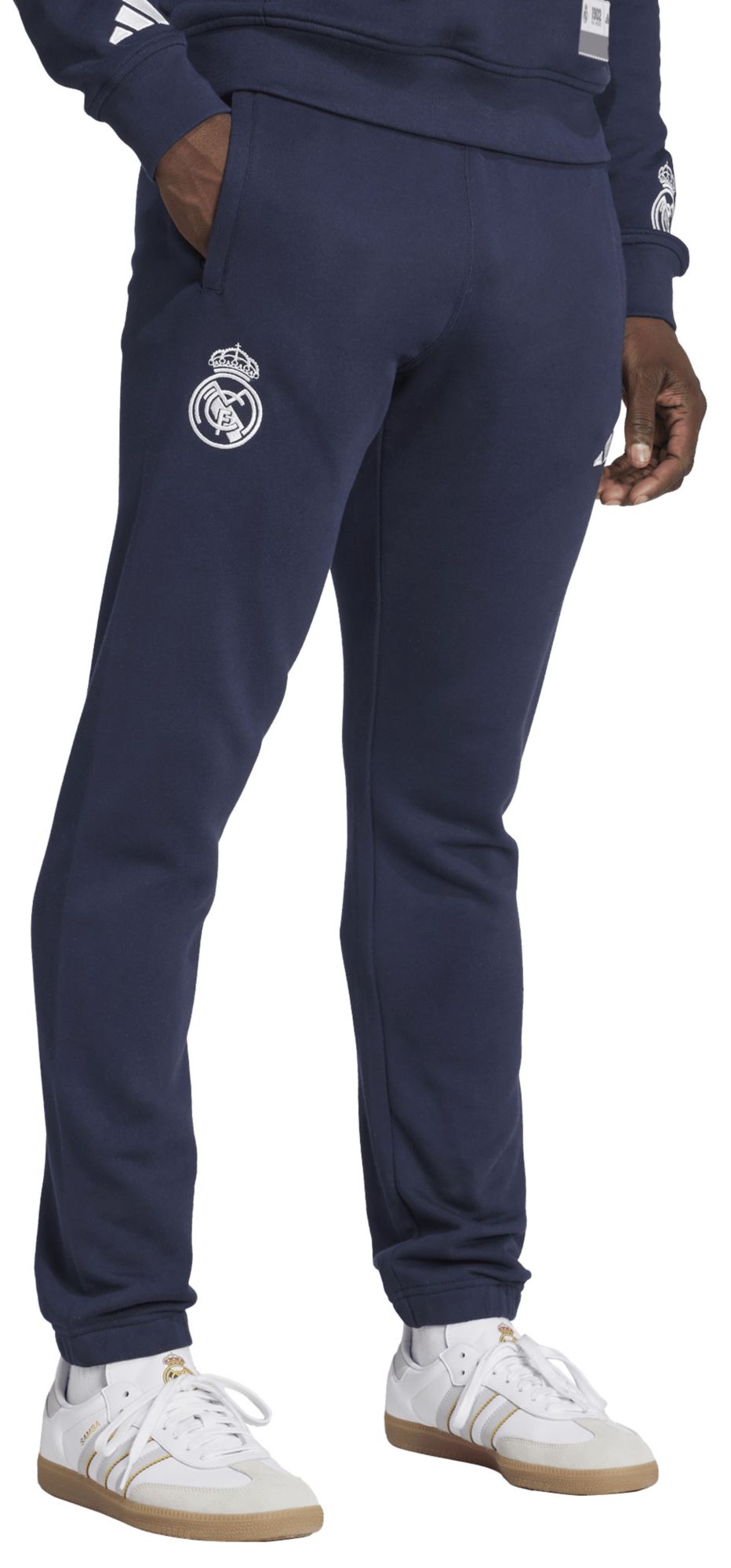 adidas Men's Real Madrid 2025 Navy Wordmark Pants product image