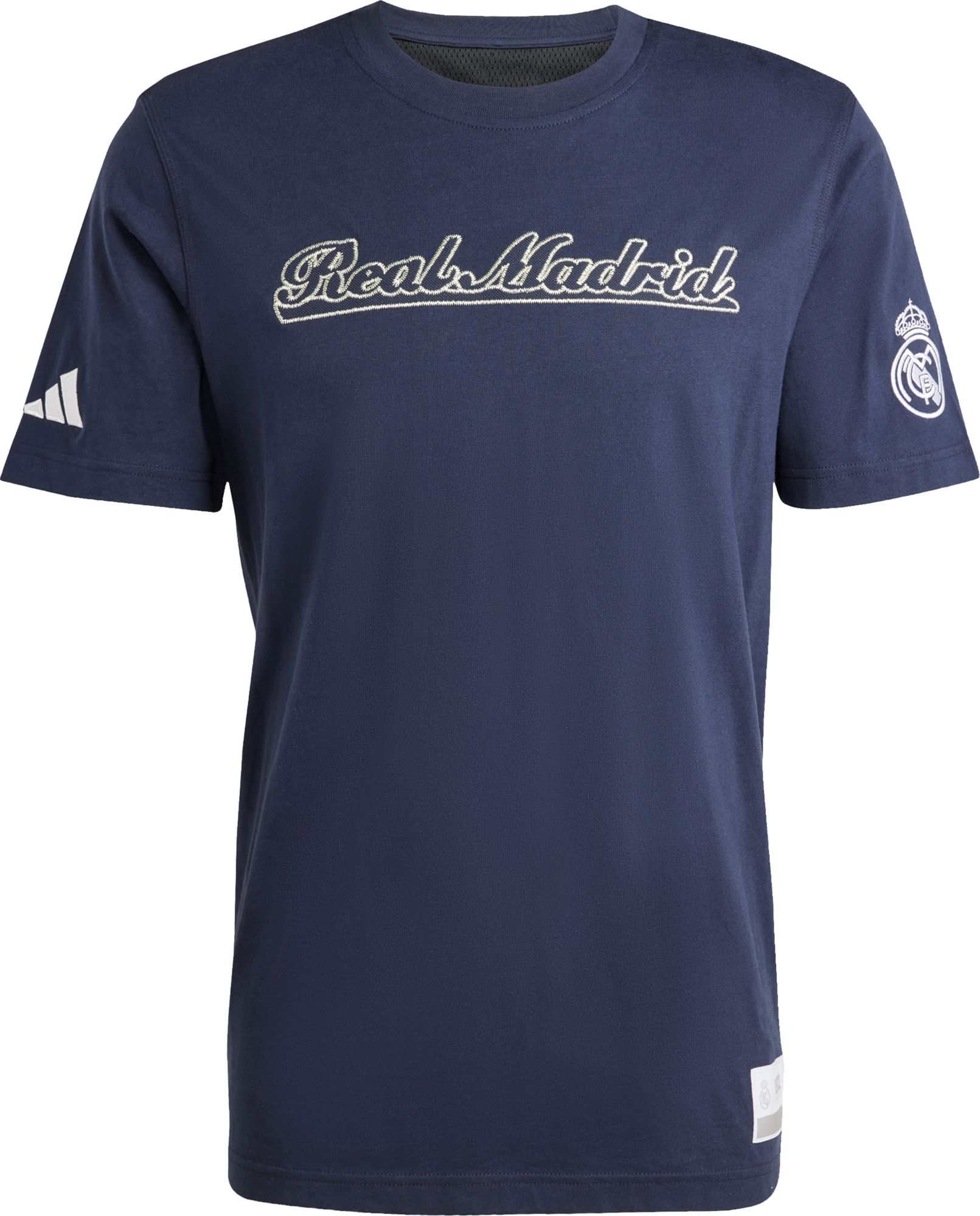 adidas Adult Real Madrid 2025 Team Wordmark Black T-Shirt product image
