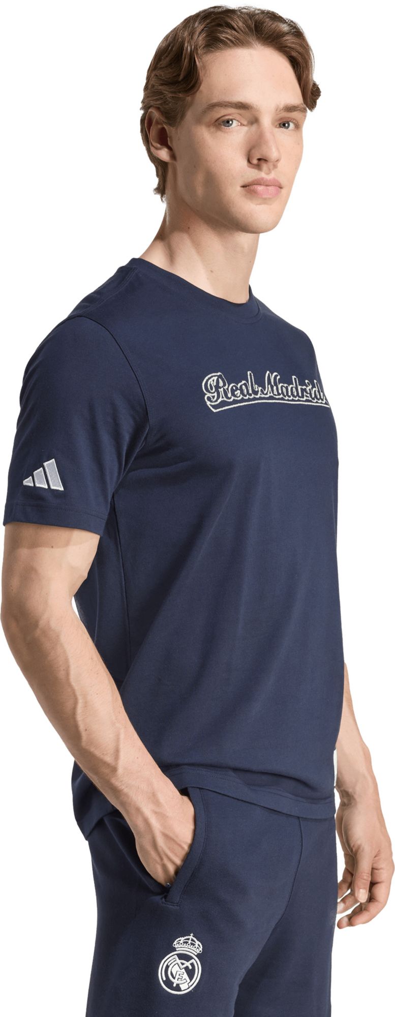 adidas Adult Real Madrid 2025 Team Wordmark Black T-Shirt product image