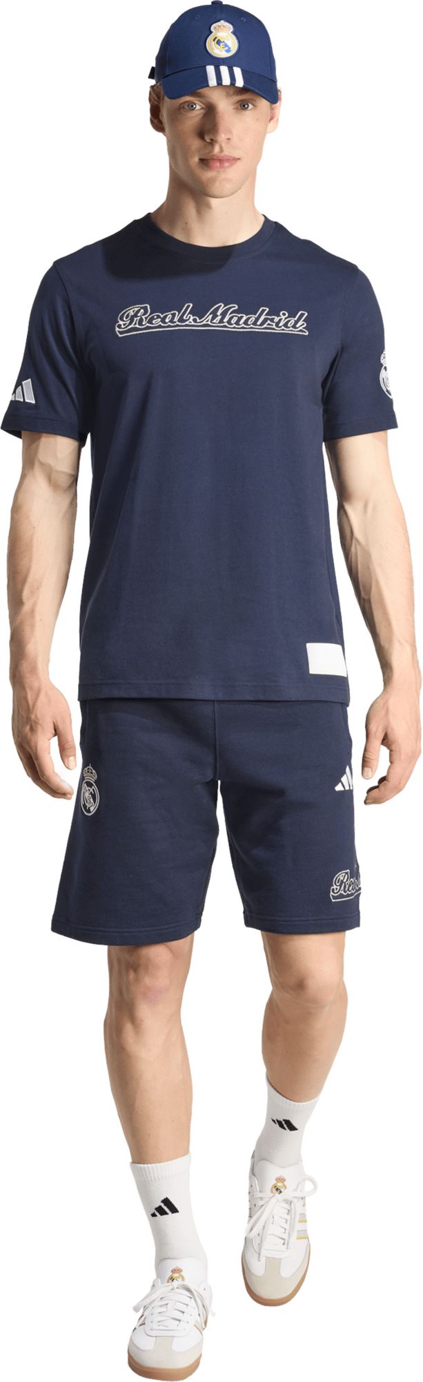 adidas Adult Real Madrid 2025 Team Wordmark Black T-Shirt product image