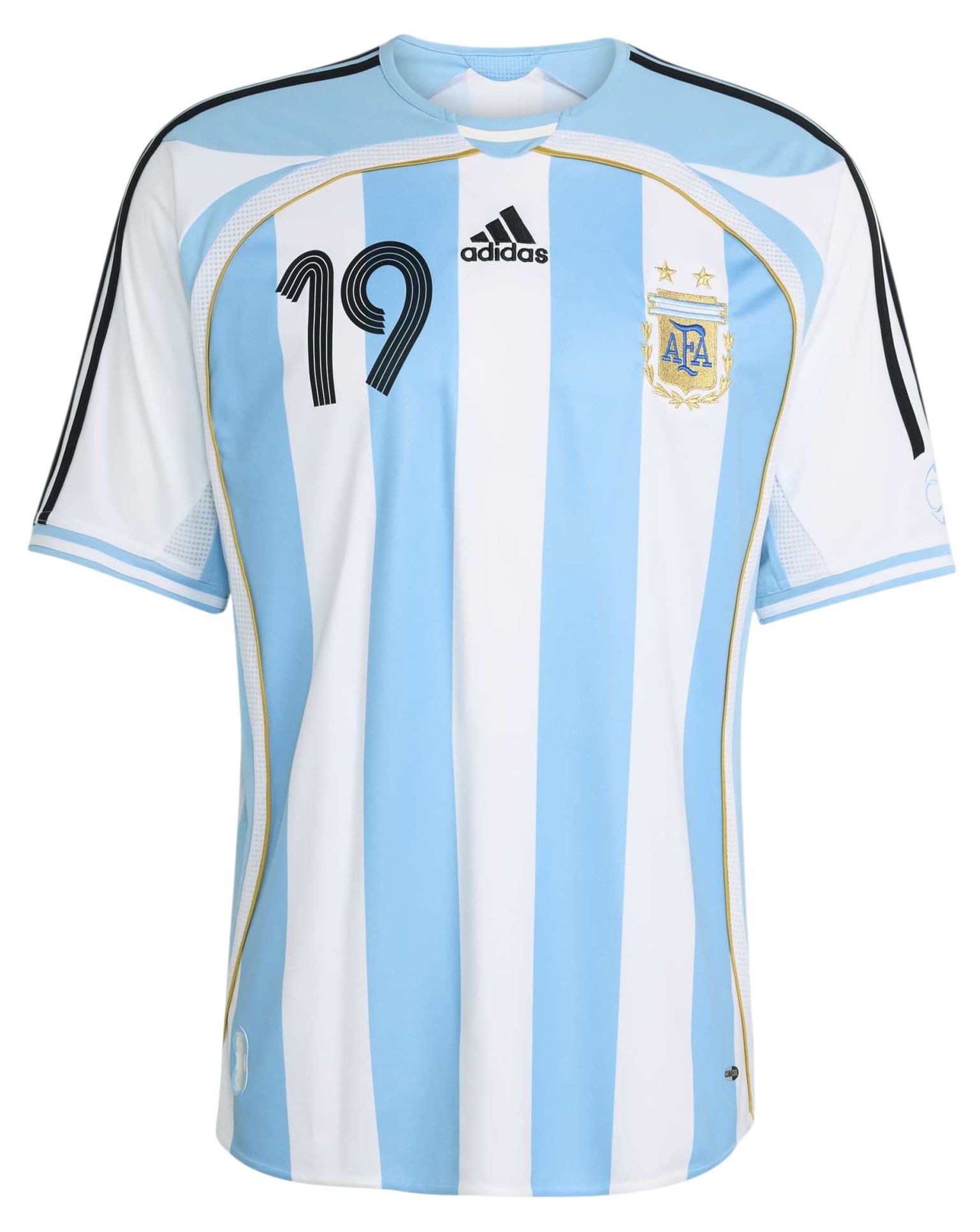 adidas Adult Argentina Lionel Messi #19 2006 Bring Back Vintage Home Replica Jersey product image