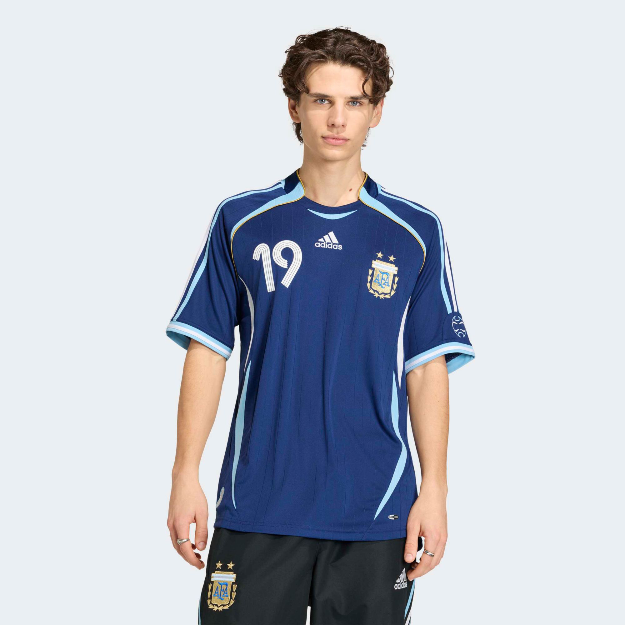 adidas Adult Argentina Lionel Messi #19 2006 Bring Back Vintage Away Replica Jersey product image