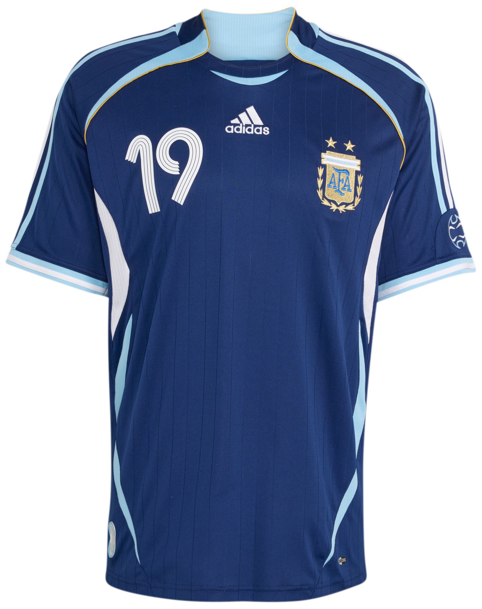 adidas Adult Argentina Lionel Messi #19 2006 Bring Back Vintage Away Replica Jersey product image