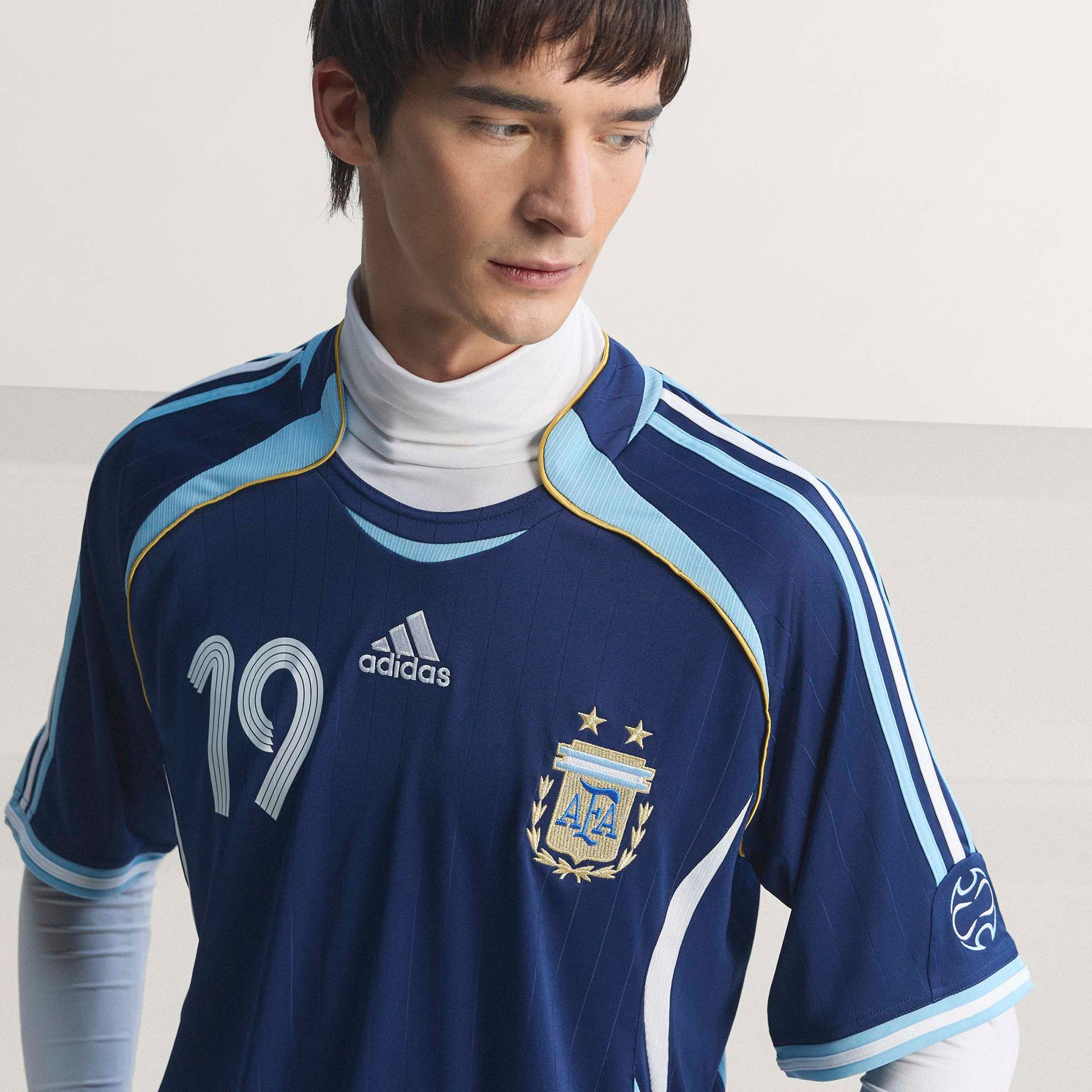 adidas Adult Argentina Lionel Messi #19 2006 Bring Back Vintage Away Replica Jersey product image