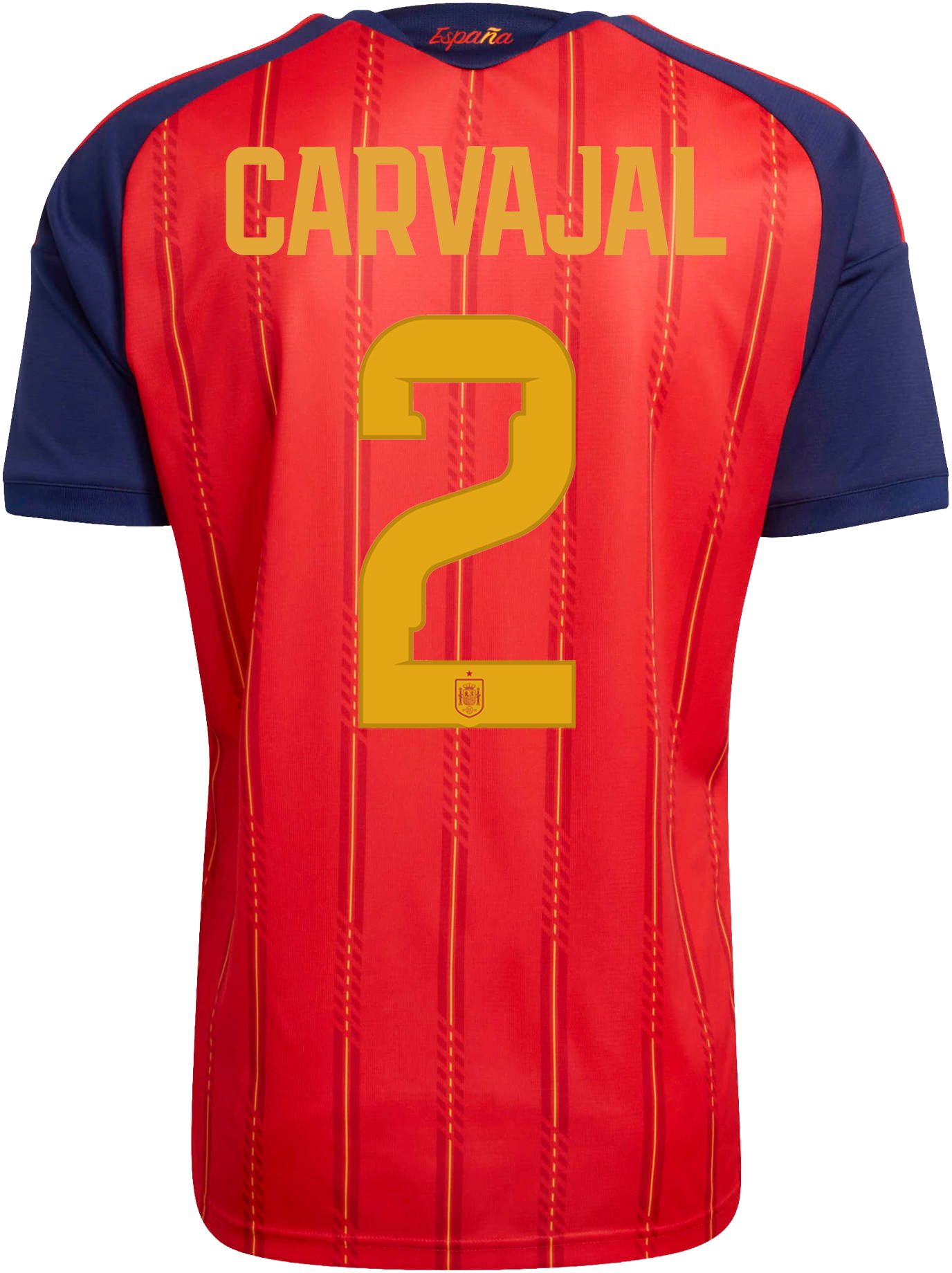 adidas Adult Spain Dani Carvajal #2 2026 Home Replica Jersey product image
