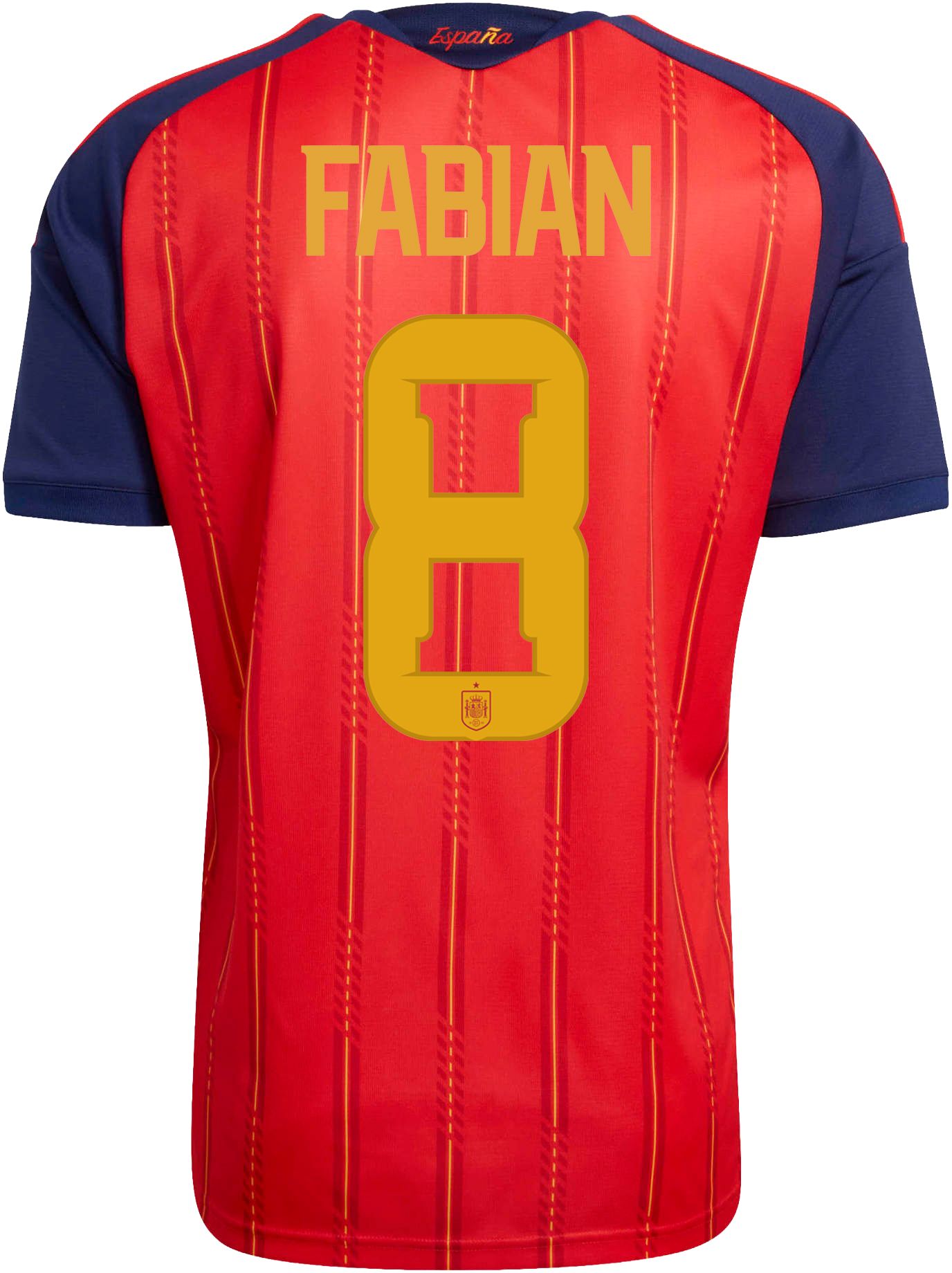adidas Adult Spain Fabian Ruiz #8 2026 Home Replica Jersey product image