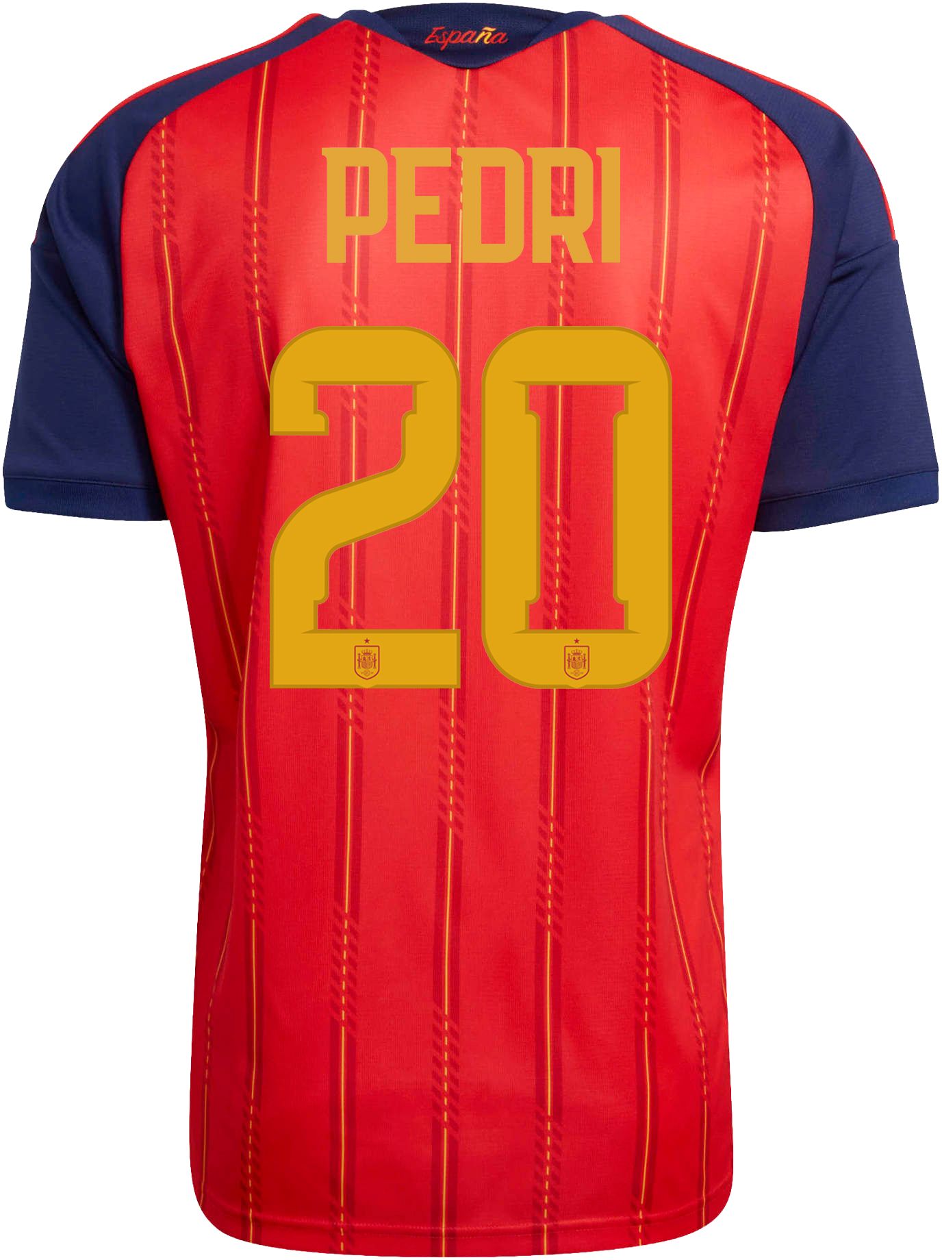 adidas Adult Spain Pedri #20 2026 Home Replica Jersey product image
