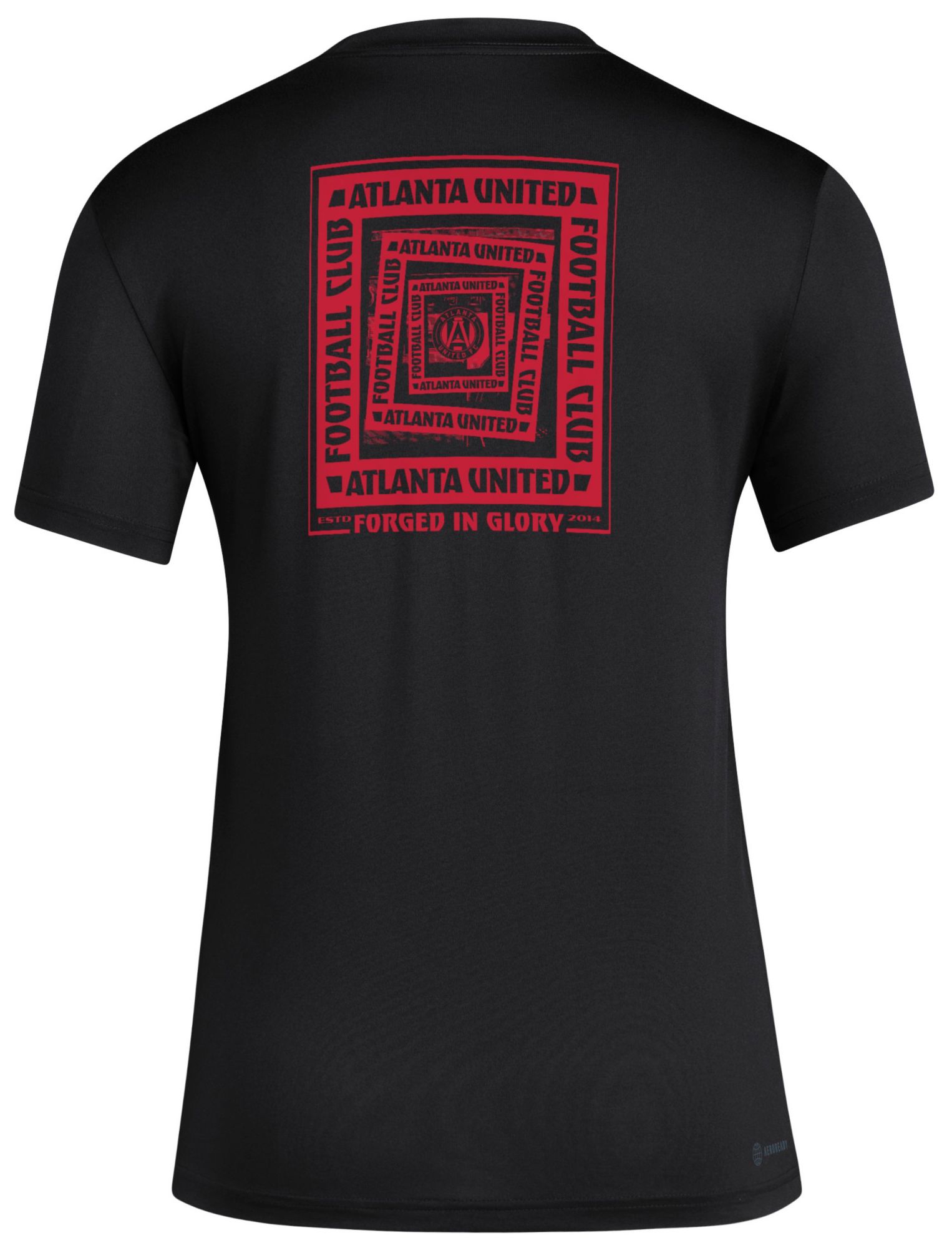 adidas Women's Atlanta United 2025 Black Local Warp T-Shirt product image