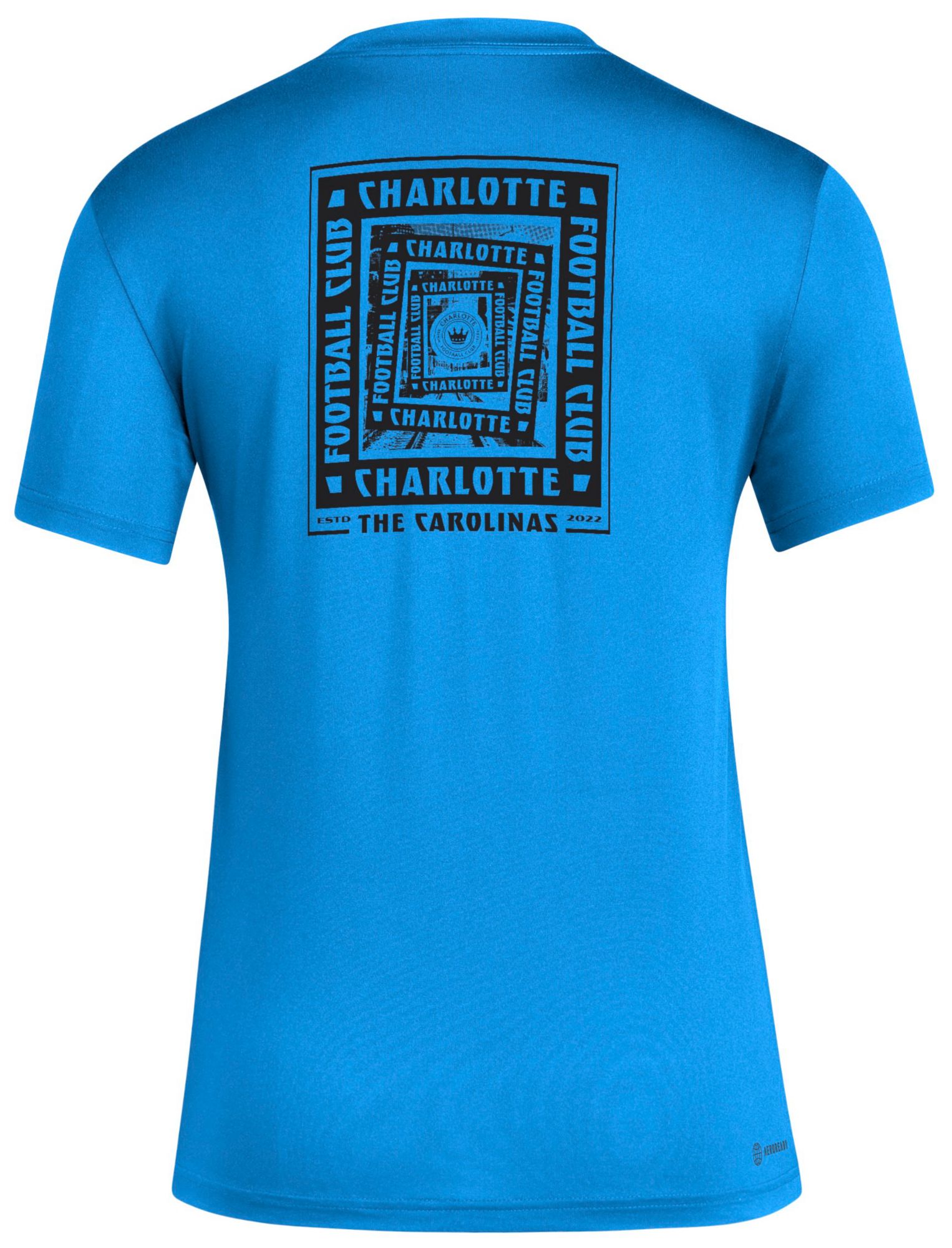 adidas Women's Charlotte FC 2025 Blue Local Warp T-Shirt product image