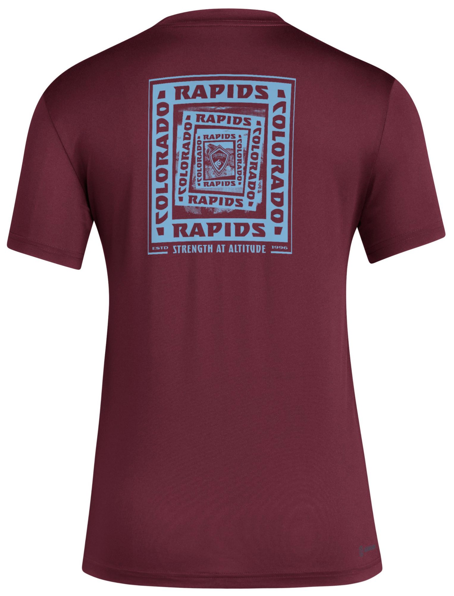 adidas Women's Colorado Rapids 2025 Maroon Local Warp T-Shirt product image