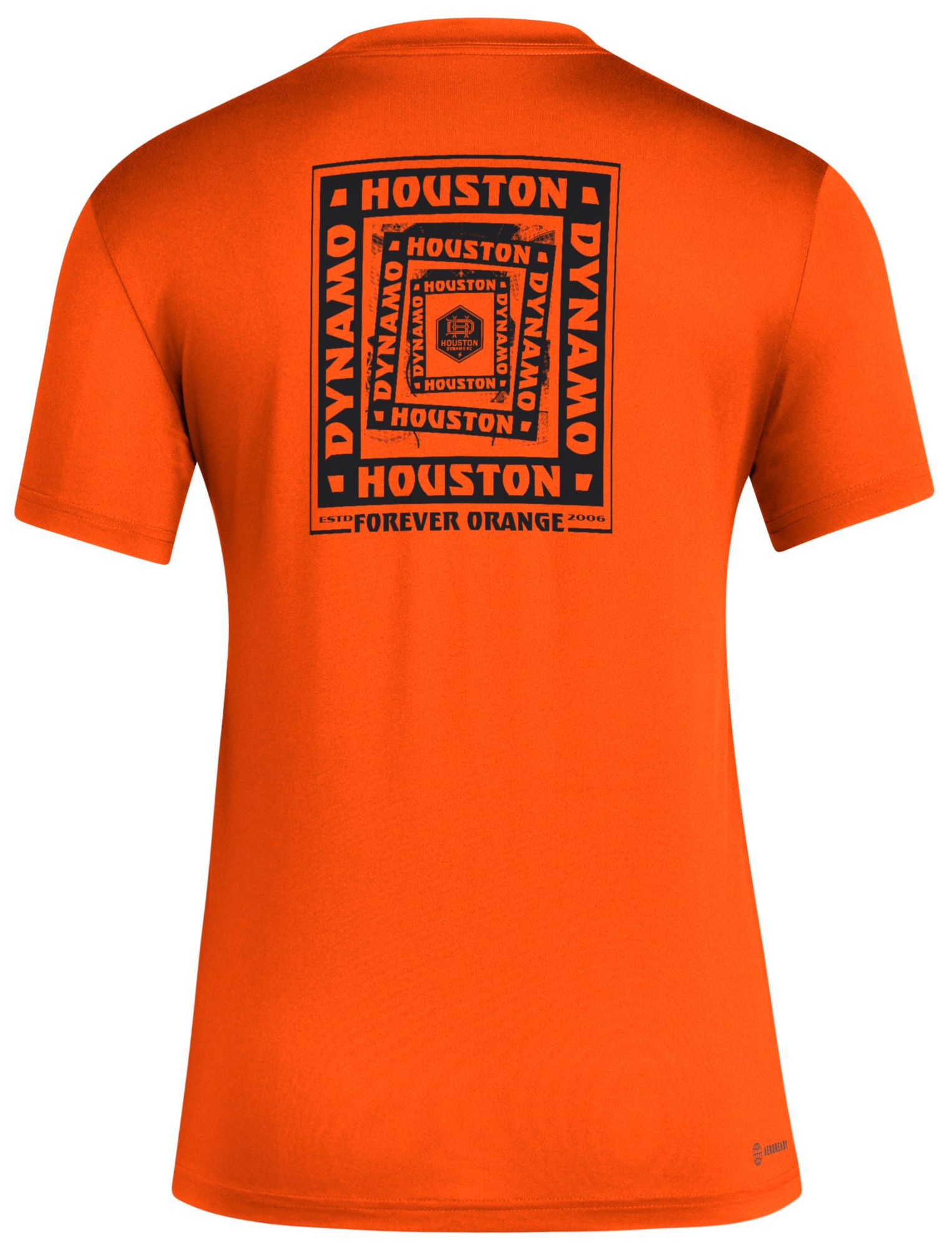 adidas Women's Houston Dynamo 2025 Orange Local Warp T-Shirt product image