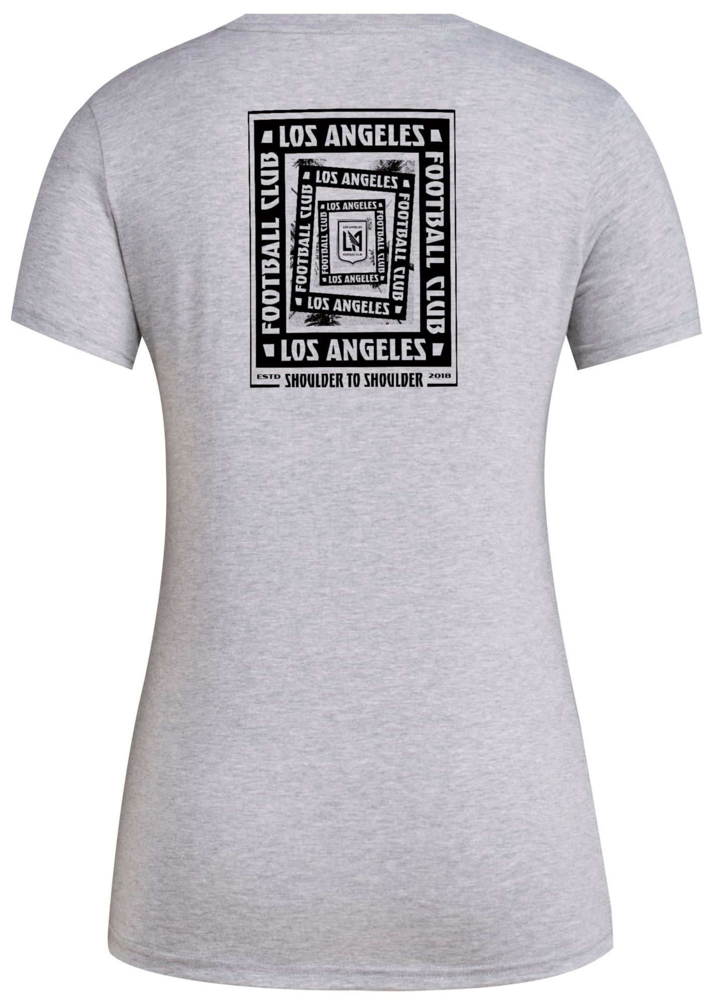 adidas Women's Los Angeles FC 2025 Grey Local Warp T-Shirt product image