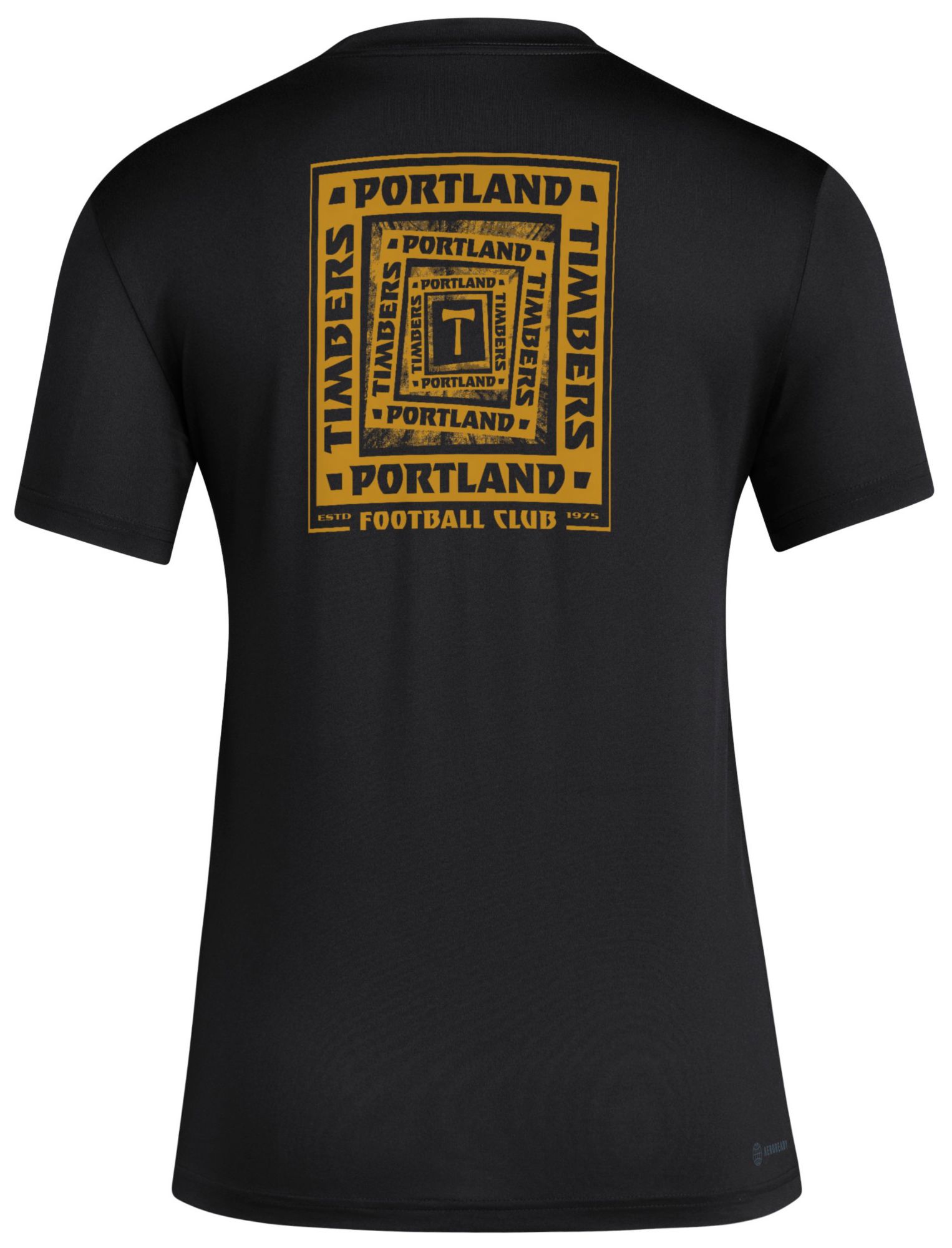 adidas Women's Portland Timbers 2025 Black Local Warp T-Shirt product image