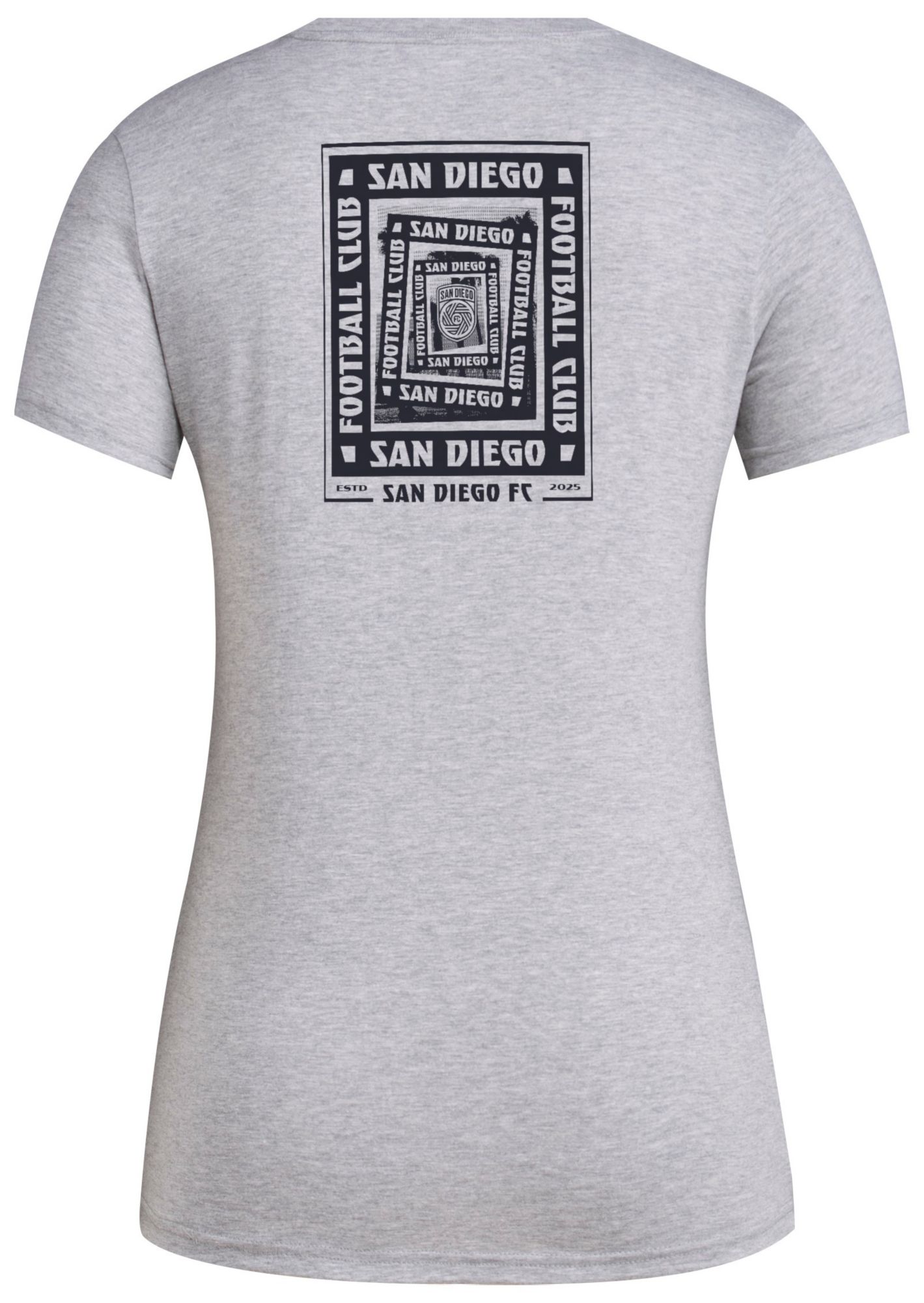 adidas Women's San Diego FC 2025 Grey Local Warp T-Shirt product image