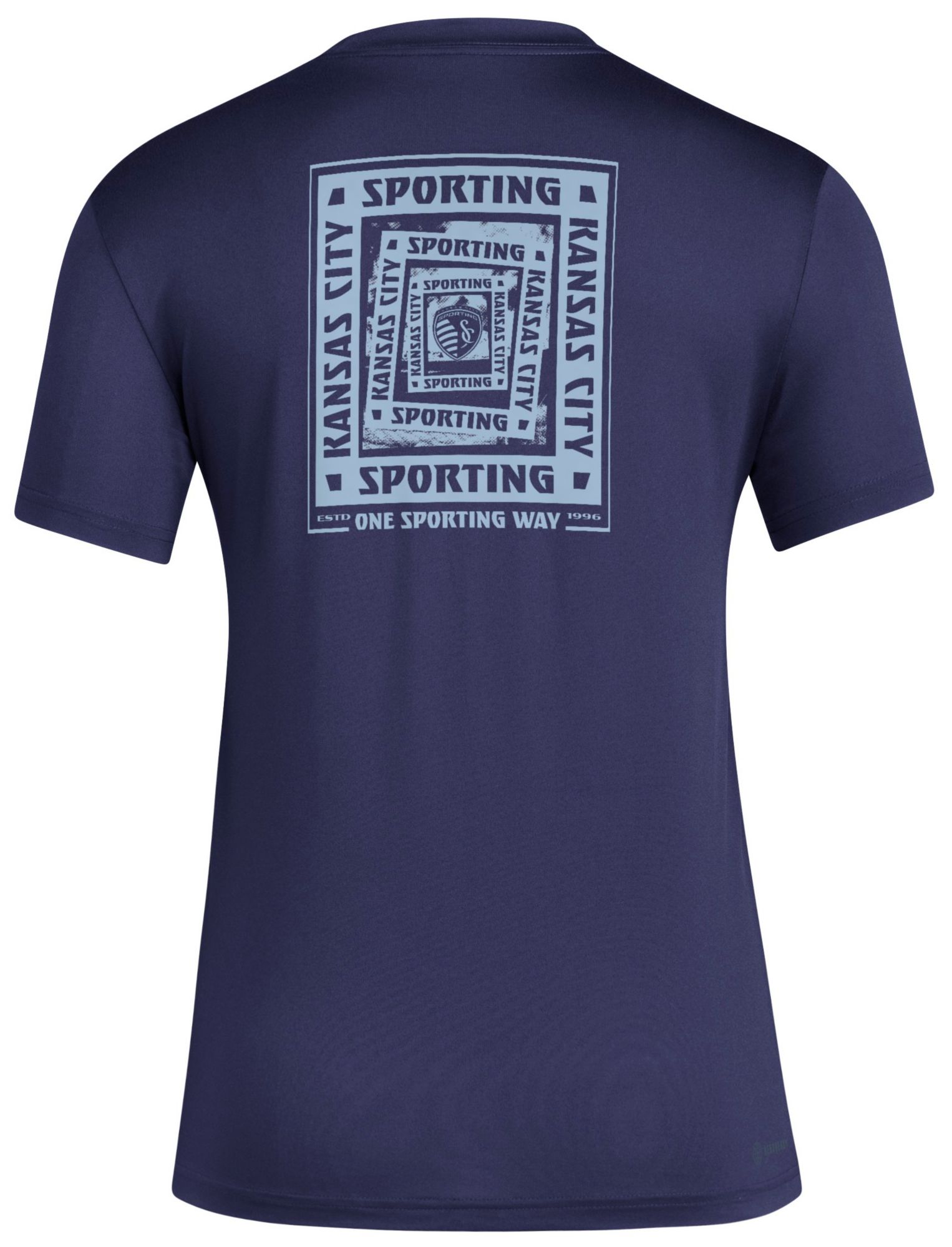 adidas Women's Sporting Kansas City 2025 Blue Local Warp T-Shirt product image