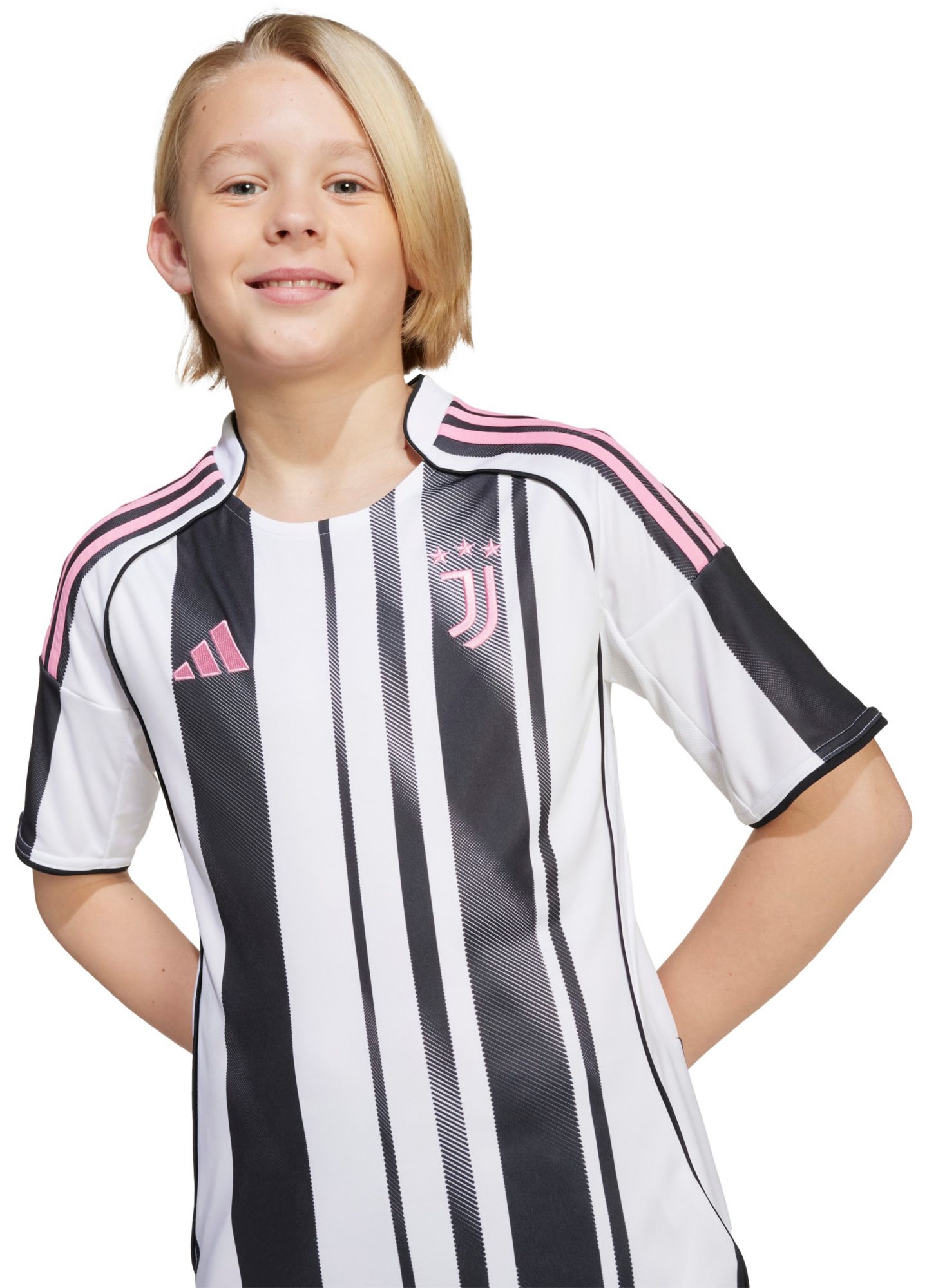 adidas Youth Juventus 2025-26 White Home Replica Jersey product image