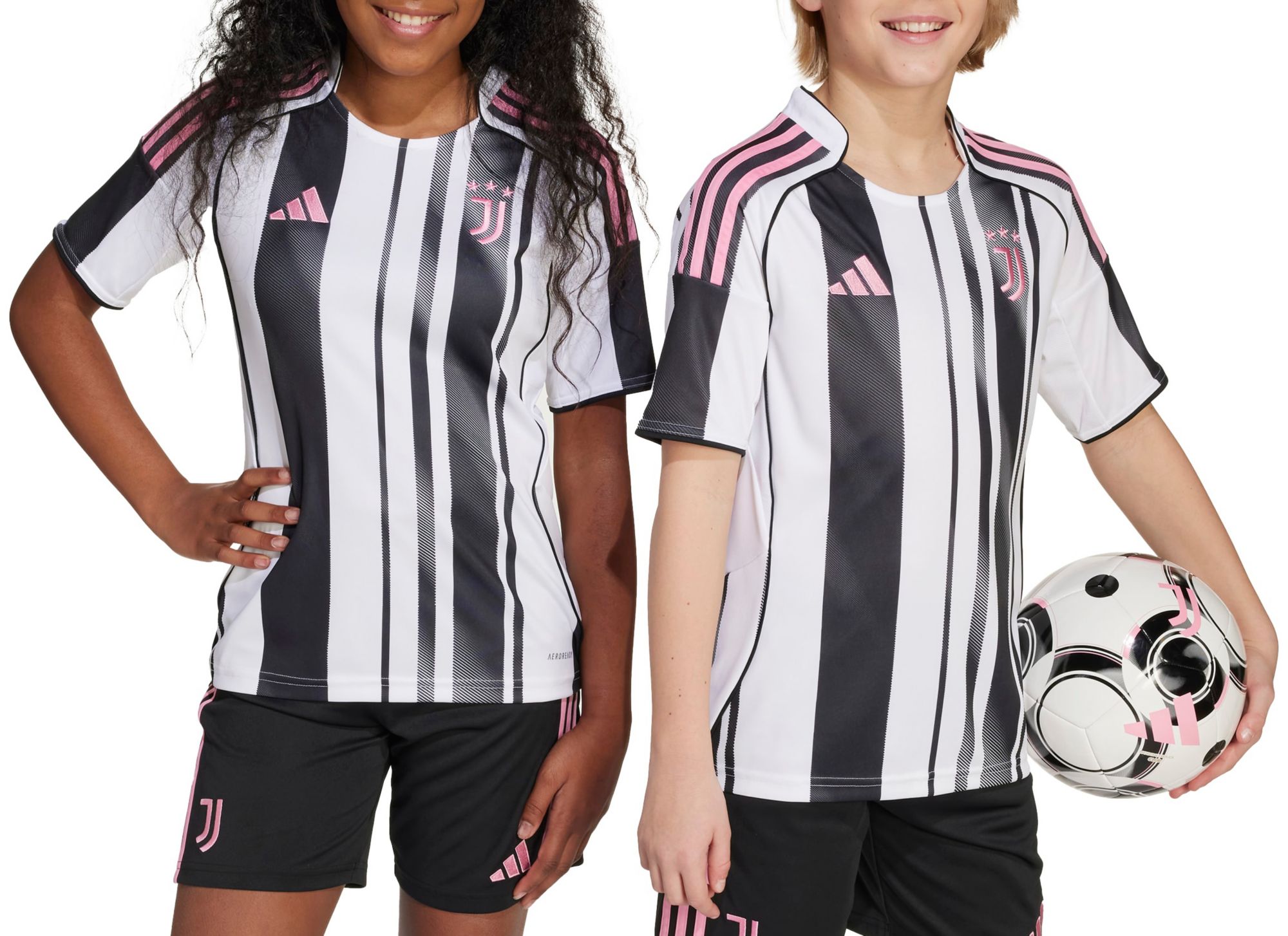 adidas Youth Juventus 2025-26 White Home Replica Jersey product image