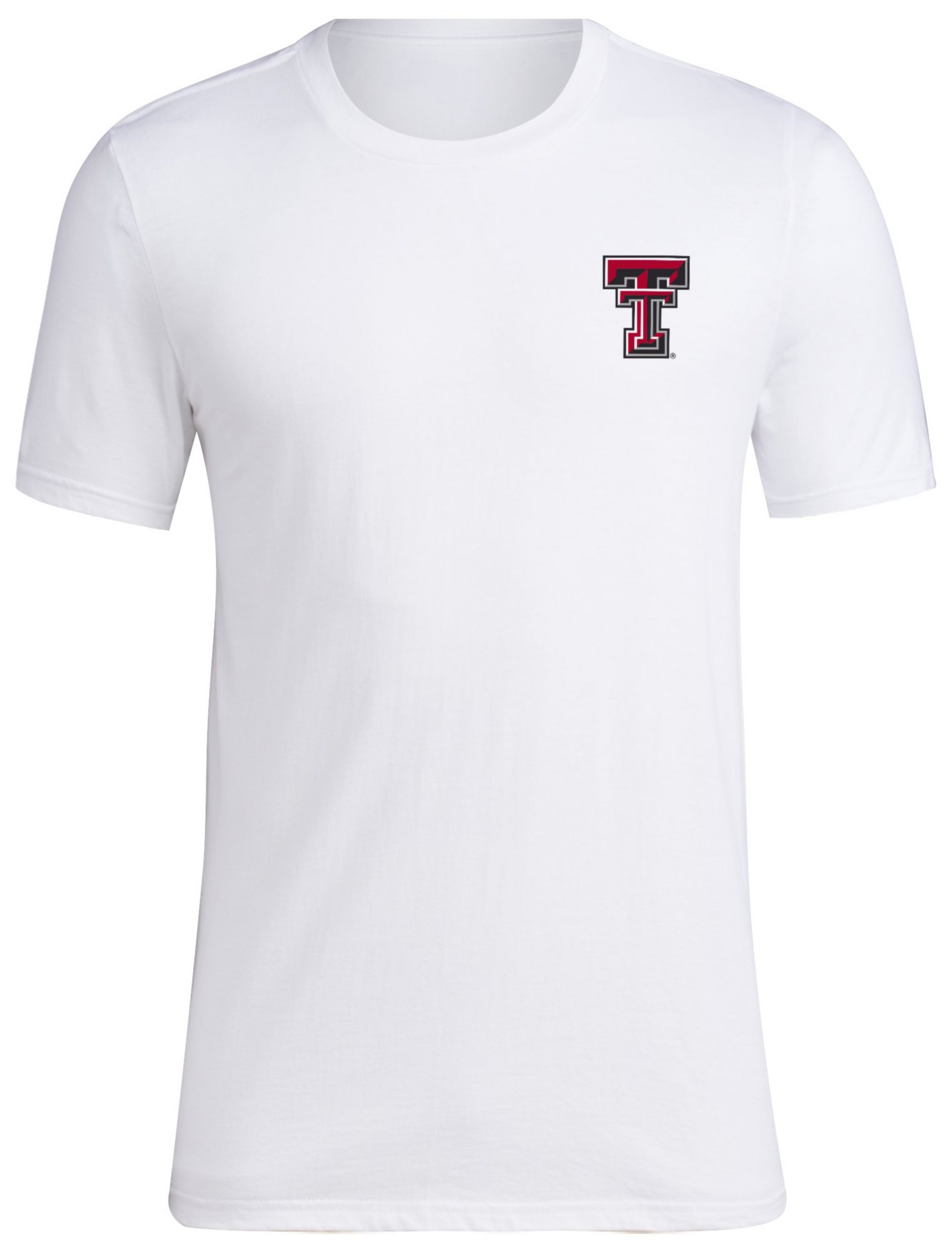 adidas Men's Texas Tech Red Raiders White On Deck T-Shirt product image