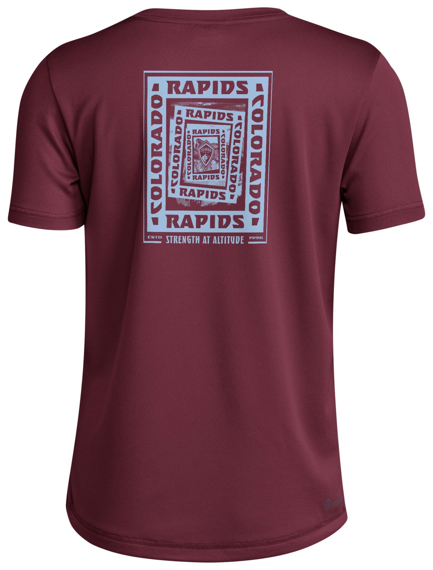 adidas Youth Colorado Rapids 2025 Maroon Local Warp T-Shirt product image