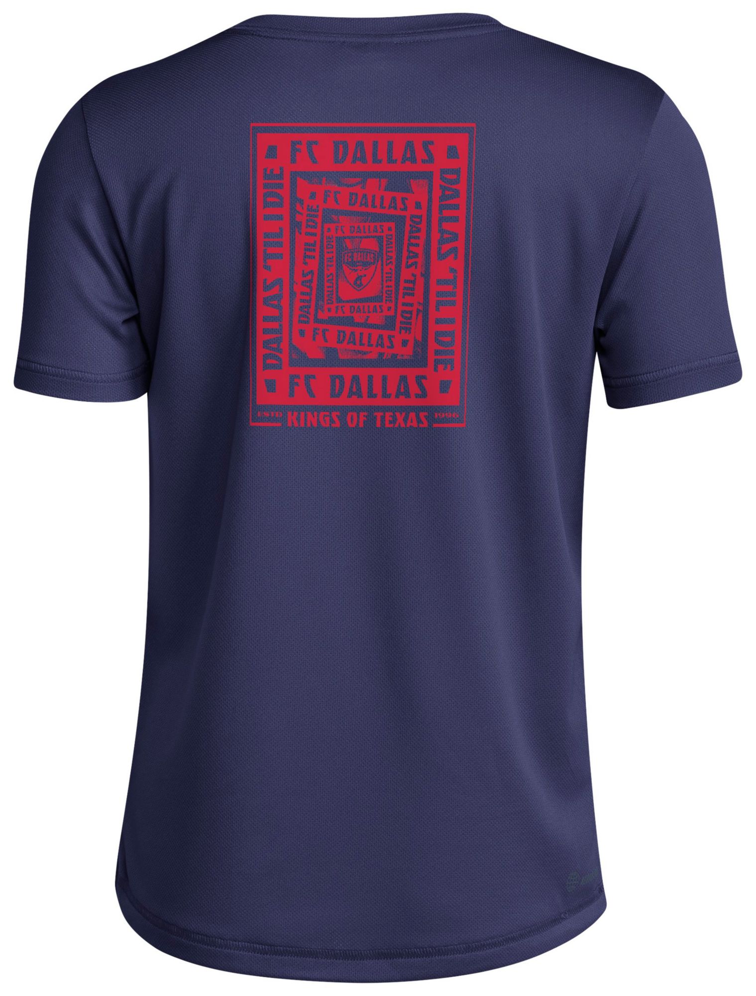 adidas Youth FC Dallas 2025 Navy Local Warp T-Shirt product image