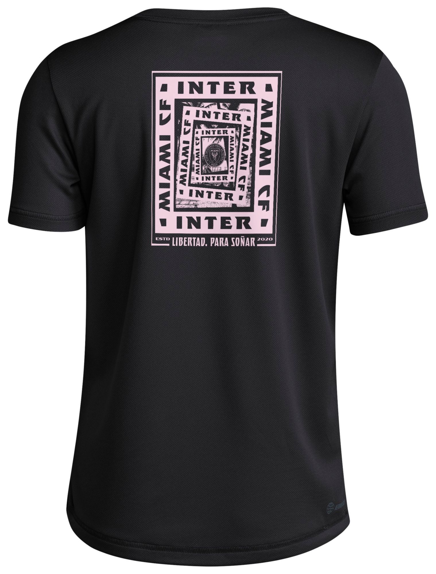 adidas Youth Inter Miami CF 2025 Black Local Warp T-Shirt product image