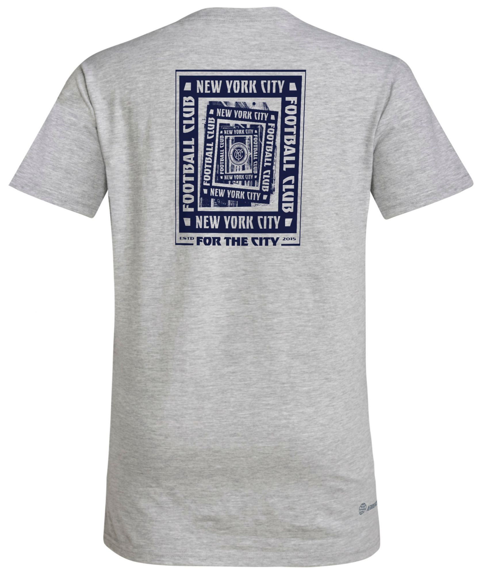 adidas Youth New York City FC 2025 Grey Local Warp T-Shirt product image