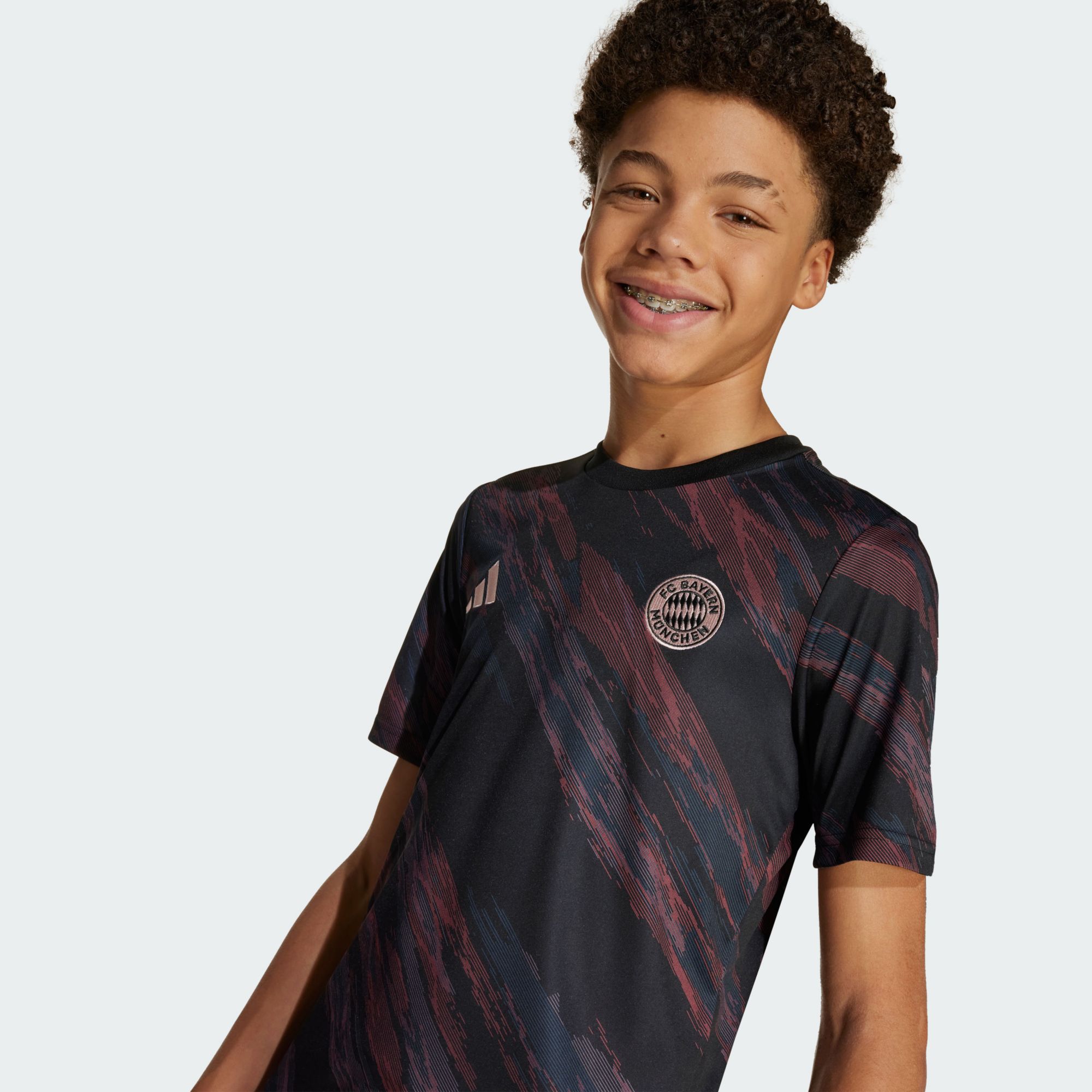 adidas Youth Bayern Munich Black Home Prematch Jersey product image