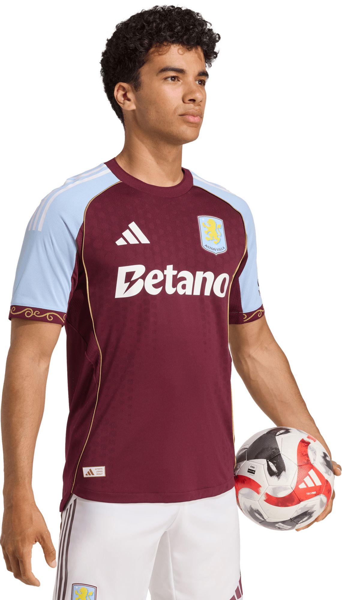 adidas Adult Aston Villa 2025-26 Maroon Authentic Jersey product image
