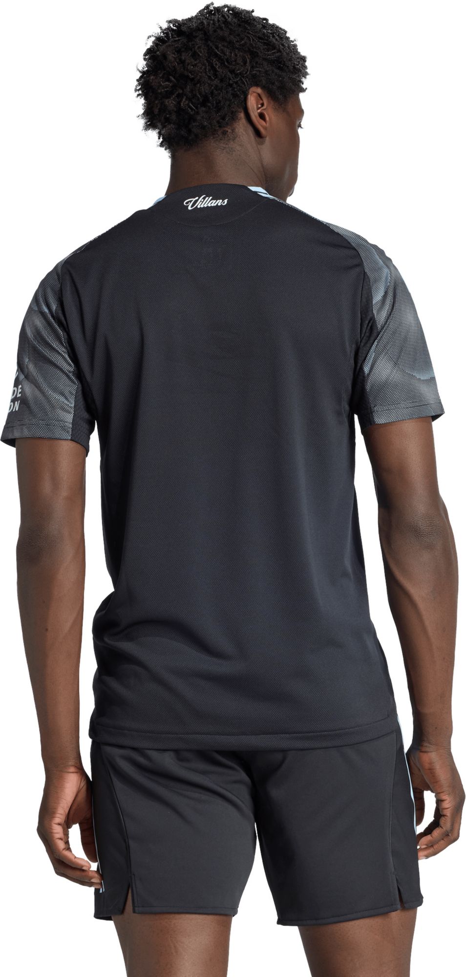 adidas Adult Aston Villa 2025-26 Black Away Authentic Jersey product image