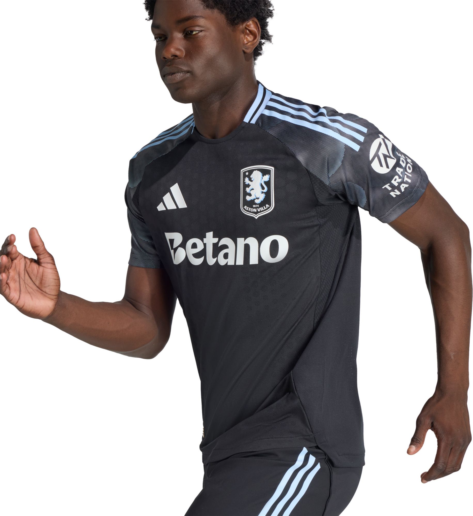 adidas Adult Aston Villa 2025-26 Black Away Authentic Jersey product image