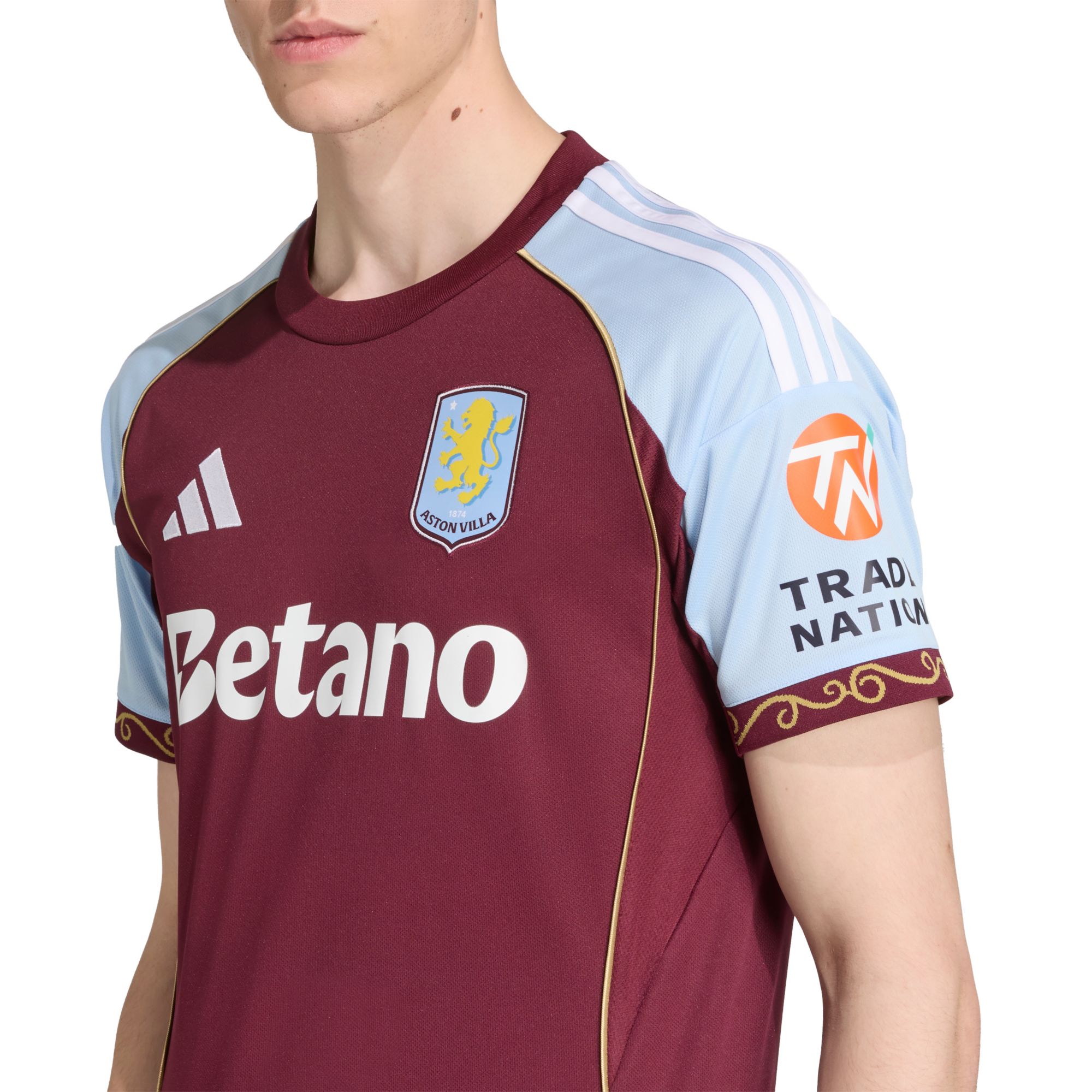 adidas Adult Aston Villa 2025-26 Maroon Replica Home Jersey product image