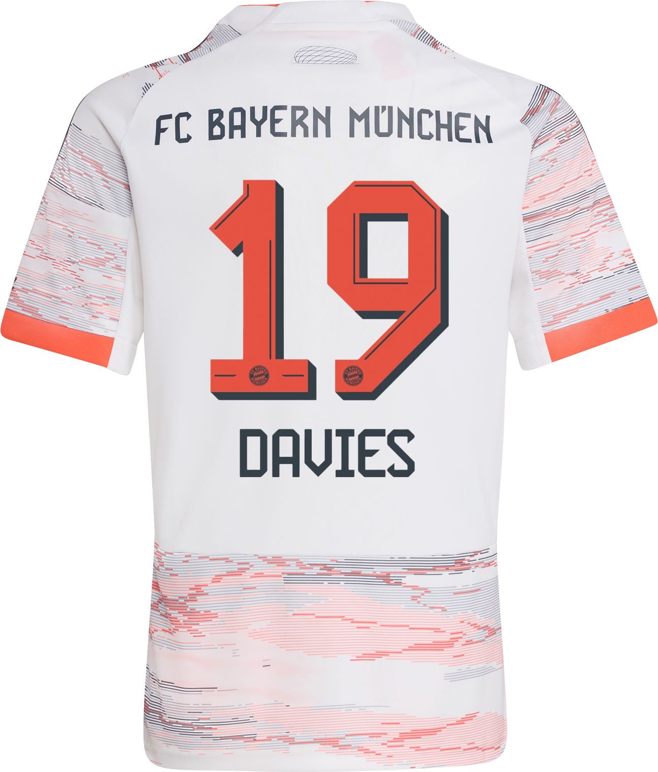 adidas Youth Bayern Munich Alphonso Davies #19 2025-26 Away Replica Jersey product image